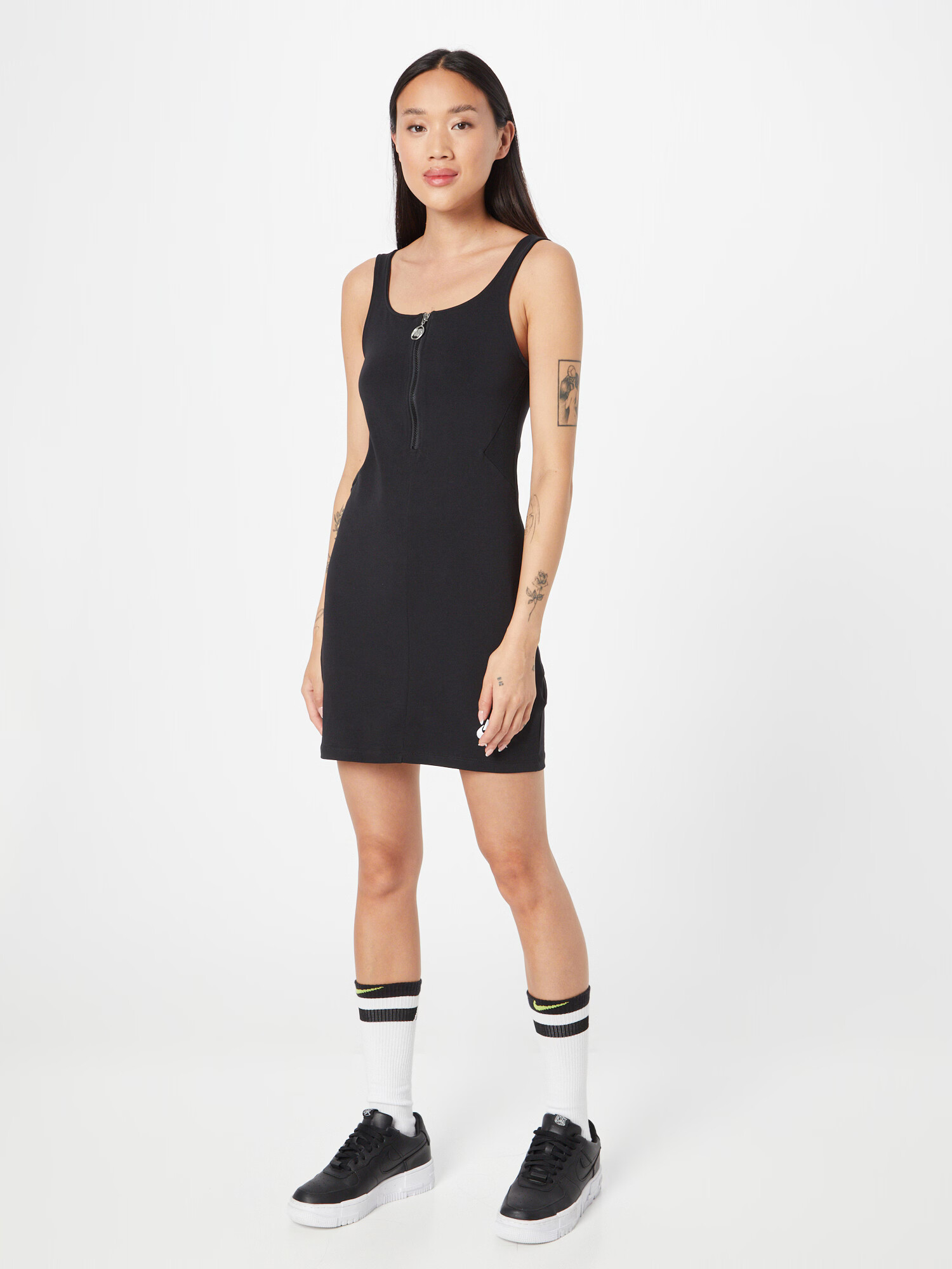 Nike Sportswear Rochie negru / alb - Pled.ro