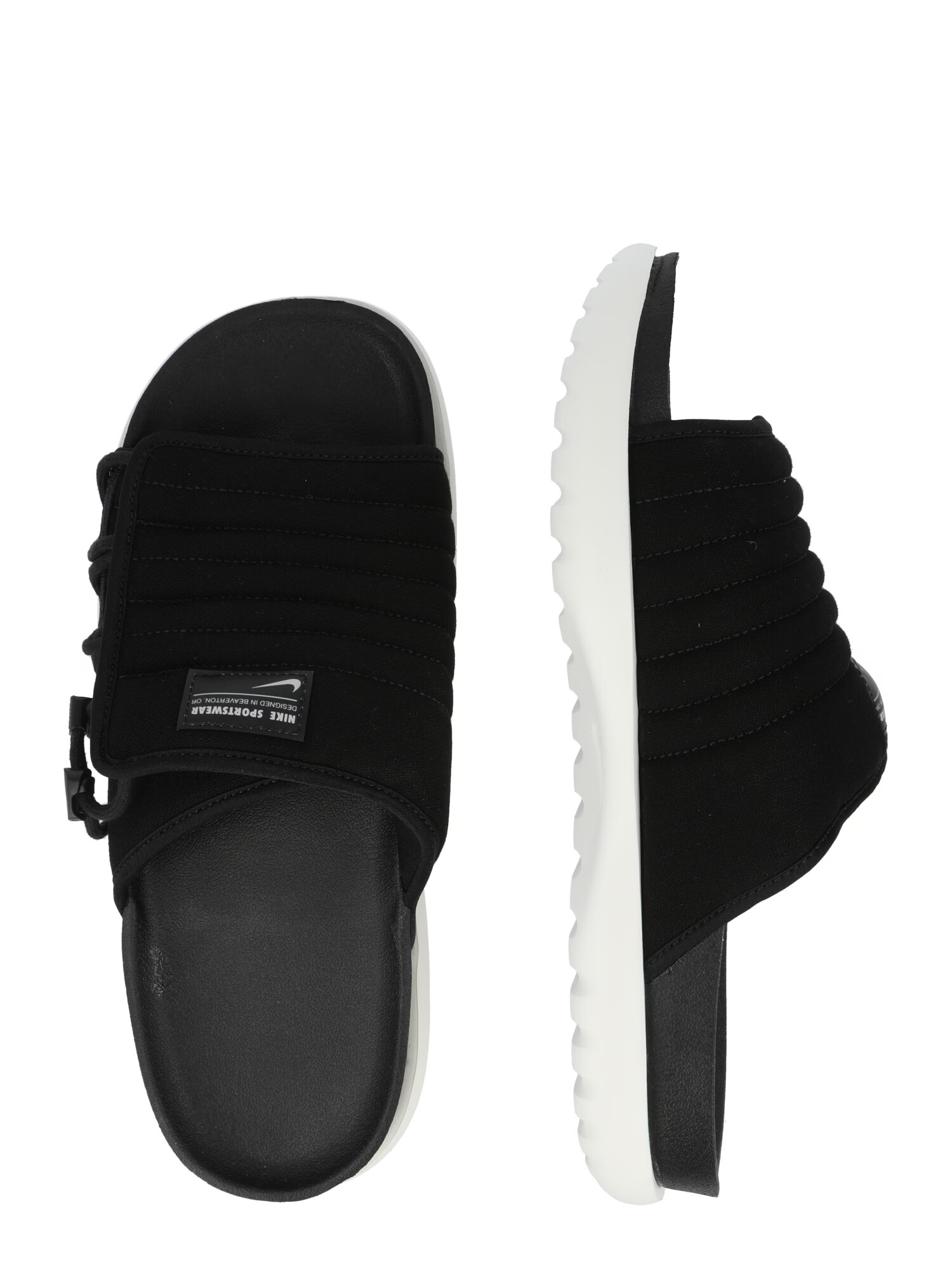 Nike Sportswear Saboți 'ASUNA 2 SLIDE' negru / alb murdar - Pled.ro