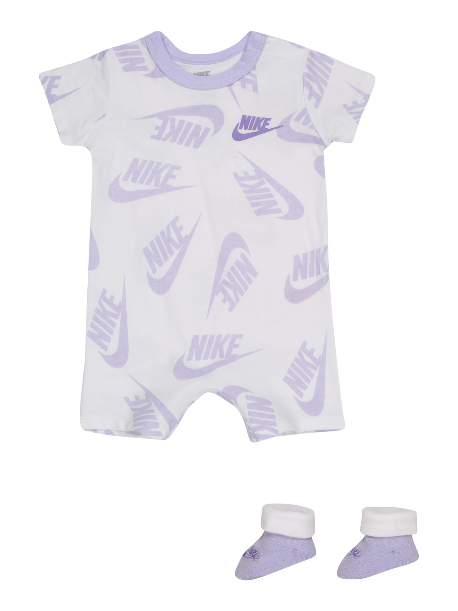 Nike Sportswear Set mov liliachiu / mov pastel / alb - Pled.ro