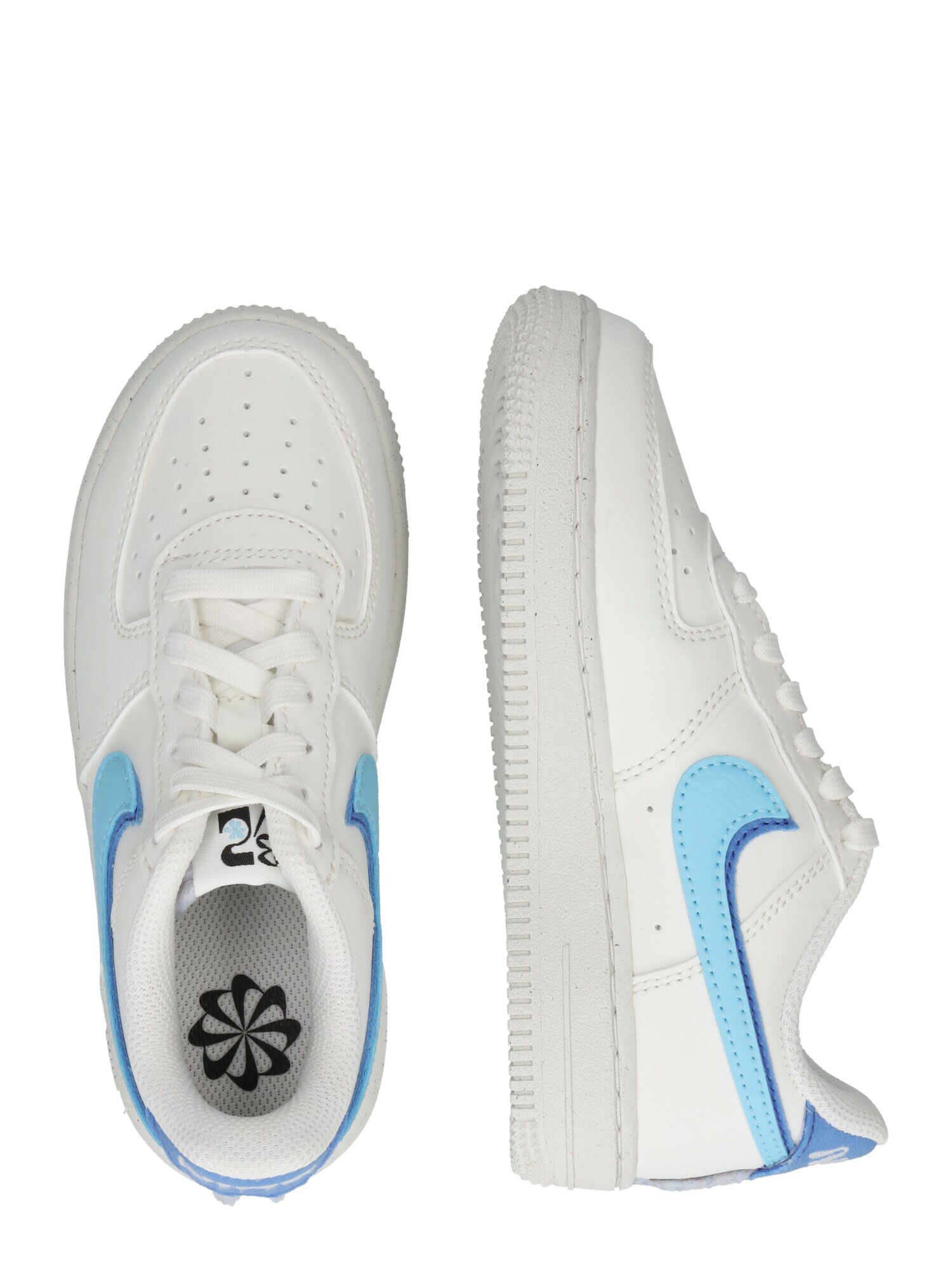 Nike Sportswear Sneaker 'FORCE 1' crem / albastru - Pled.ro