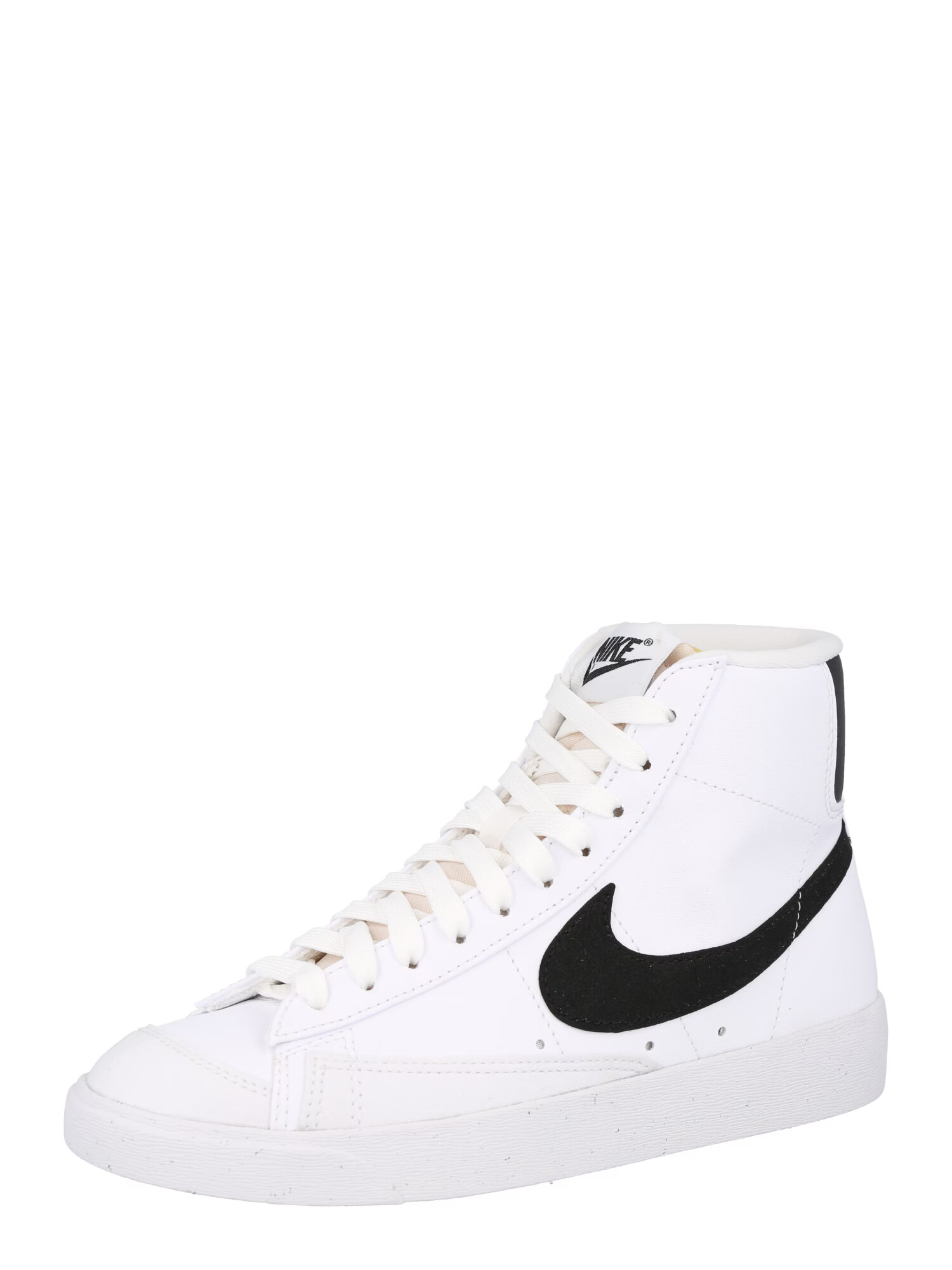 Nike Sportswear Sneaker înalt 'BLAZER MID 77 NEXT NATURE' negru / alb - Pled.ro