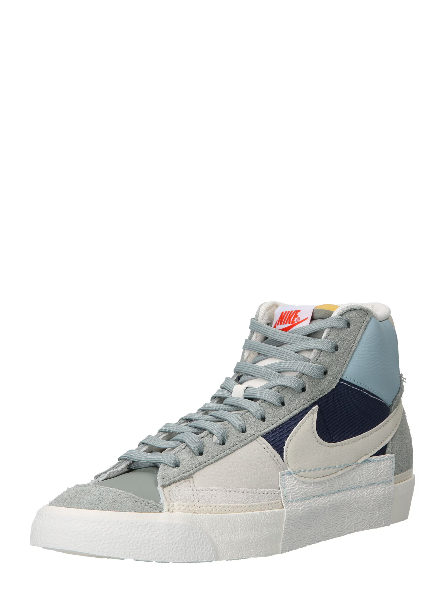 Nike Sportswear Sneaker înalt 'BLAZER MID PRO CLUB' bej / bleumarin / albastru deschis / verde mentă - Pled.ro