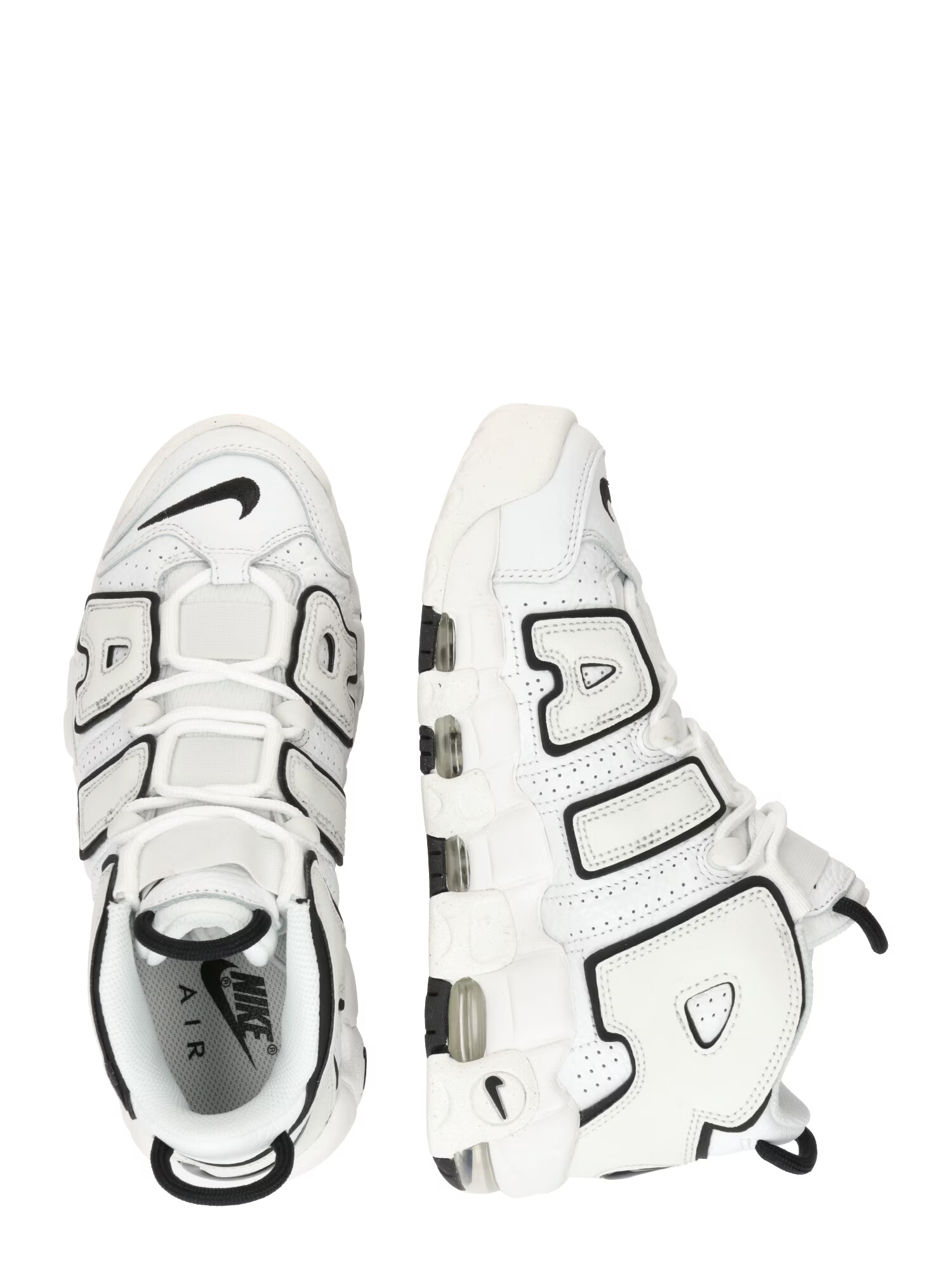 Nike Sportswear Sneaker înalt 'Air More Uptempo' negru / alb - Pled.ro