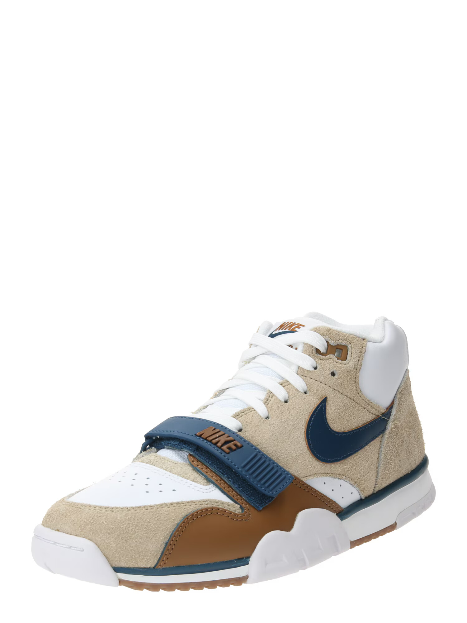 Nike Sportswear Sneaker înalt 'Air Trainer 1' albastru / maro / maro caramel / alb - Pled.ro