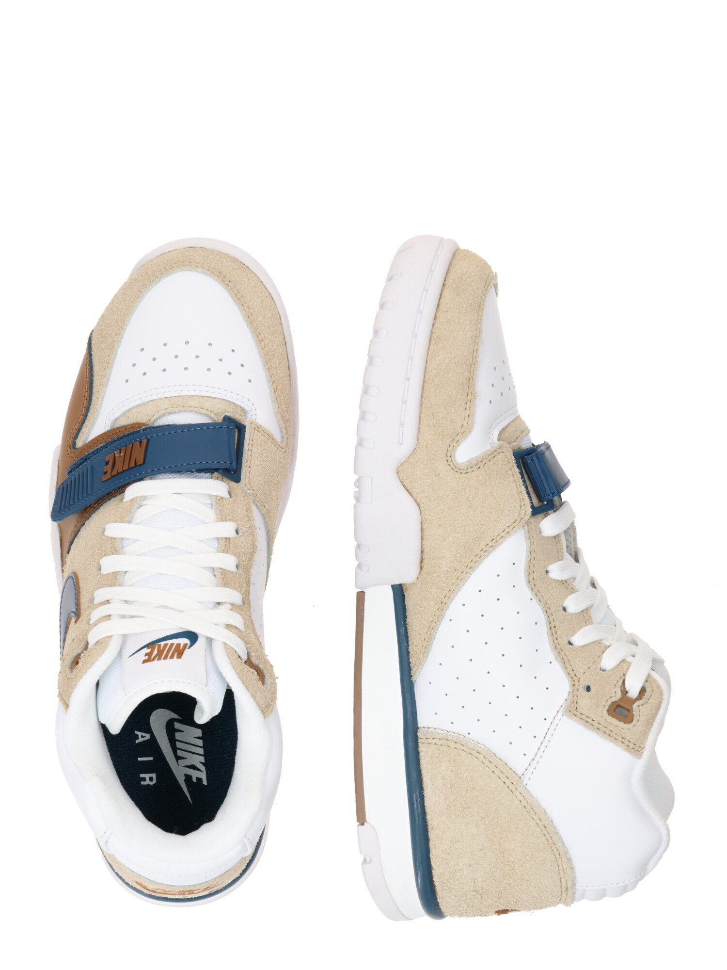 Nike Sportswear Sneaker înalt 'Air Trainer 1' albastru / maro / maro caramel / alb - Pled.ro