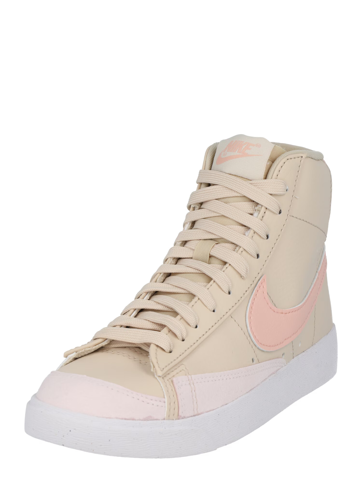 Nike Sportswear Sneaker înalt 'BLAZER MID 77 NEXT NATURE' maro deschis / portocaliu somon / roz / alb - Pled.ro