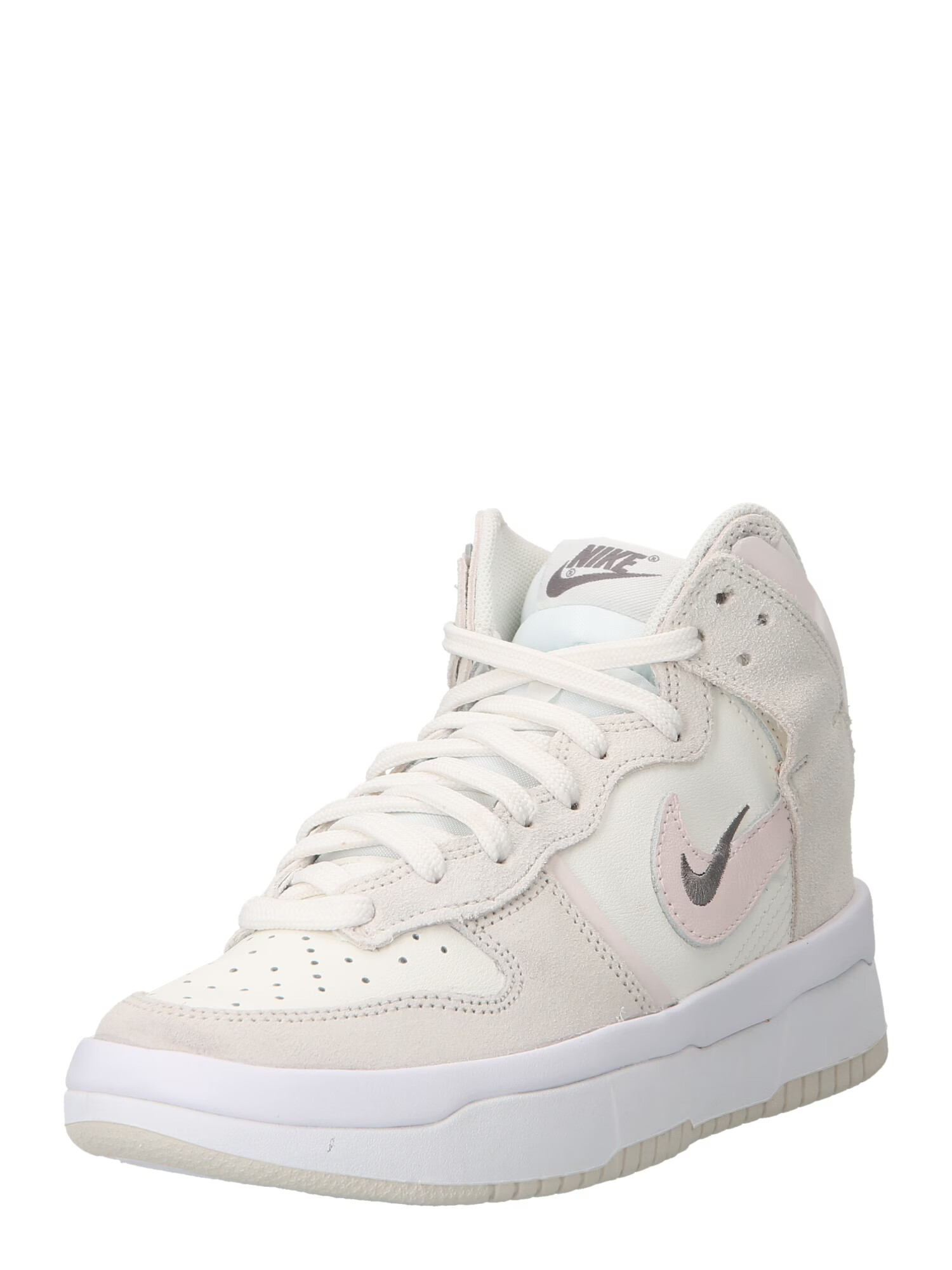 Nike Sportswear Sneaker înalt 'DUNK HIGH UP' bej / gri / roz / alb - Pled.ro