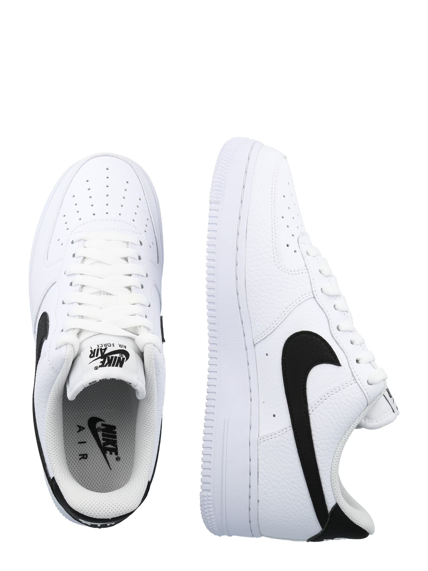 Nike Sportswear Sneaker low 'AIR FORCE 1 07' negru / alb - Pled.ro