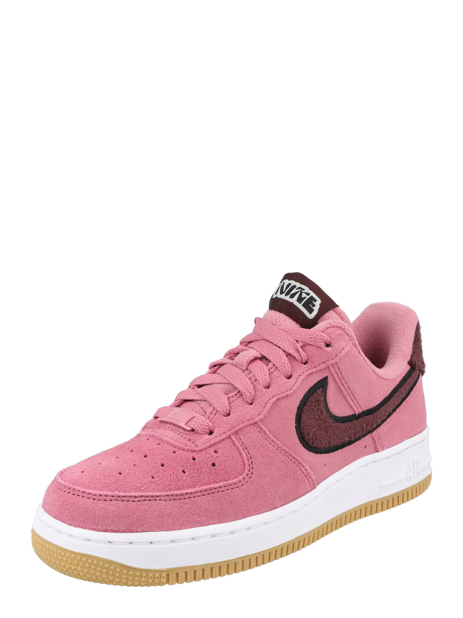 Nike Sportswear Sneaker low 'Air Force 1' maro / roz deschis / negru - Pled.ro