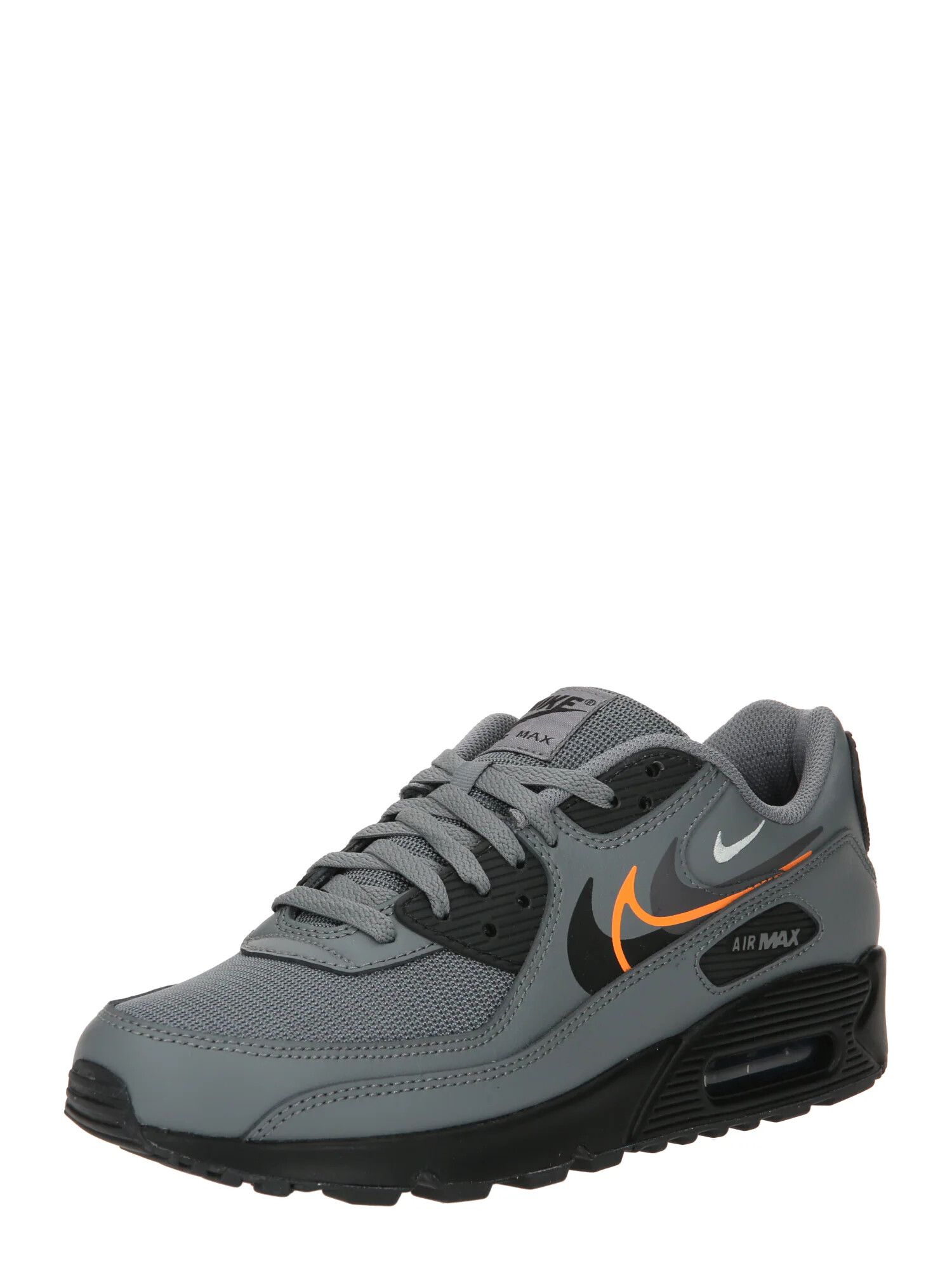 Nike Sportswear Sneaker low 'AIR MAX 90' gri / portocaliu / negru / alb - Pled.ro