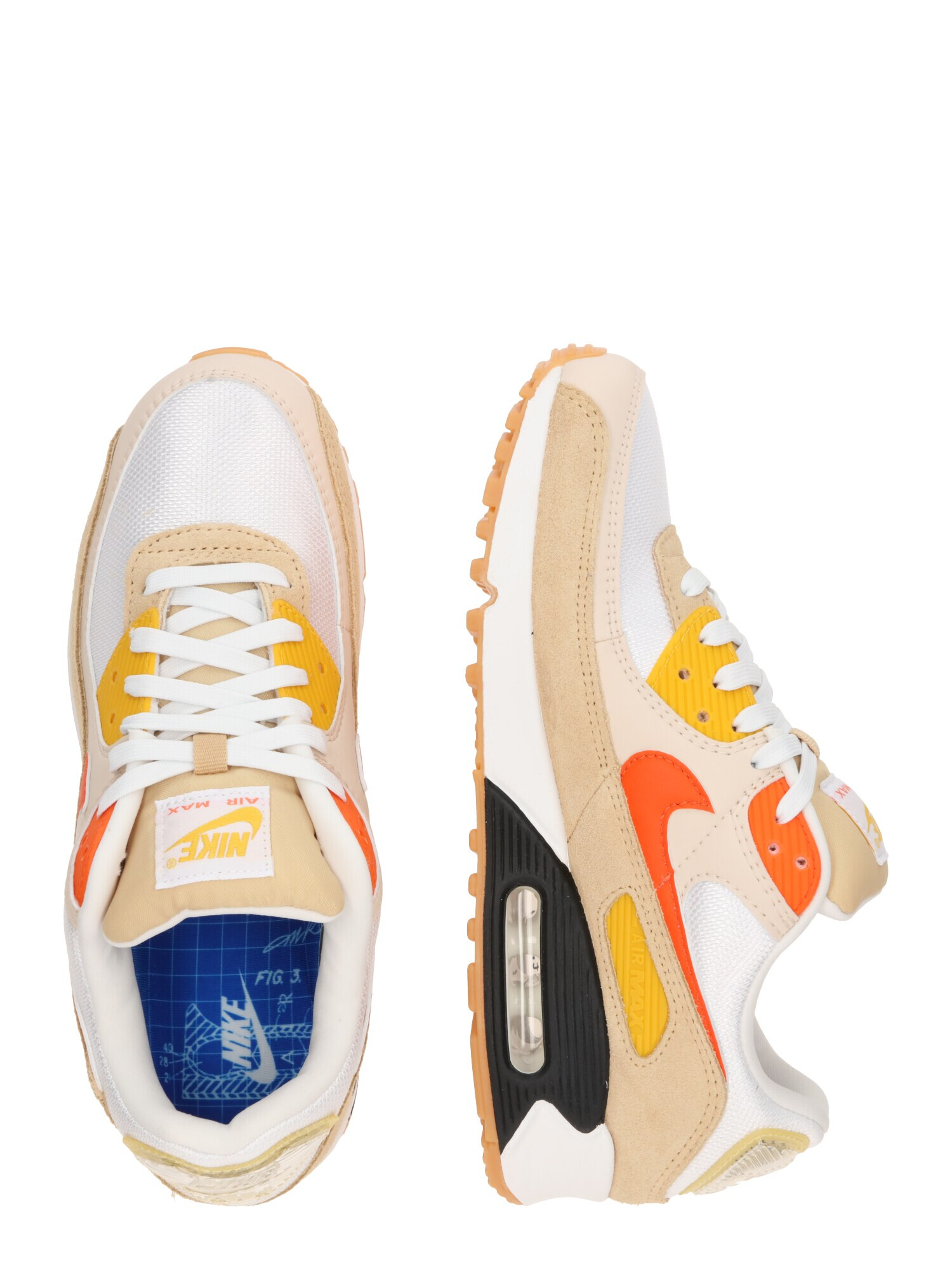 Nike Sportswear Sneaker low 'AIR MAX 90 SE' portocaliu / alb - Pled.ro