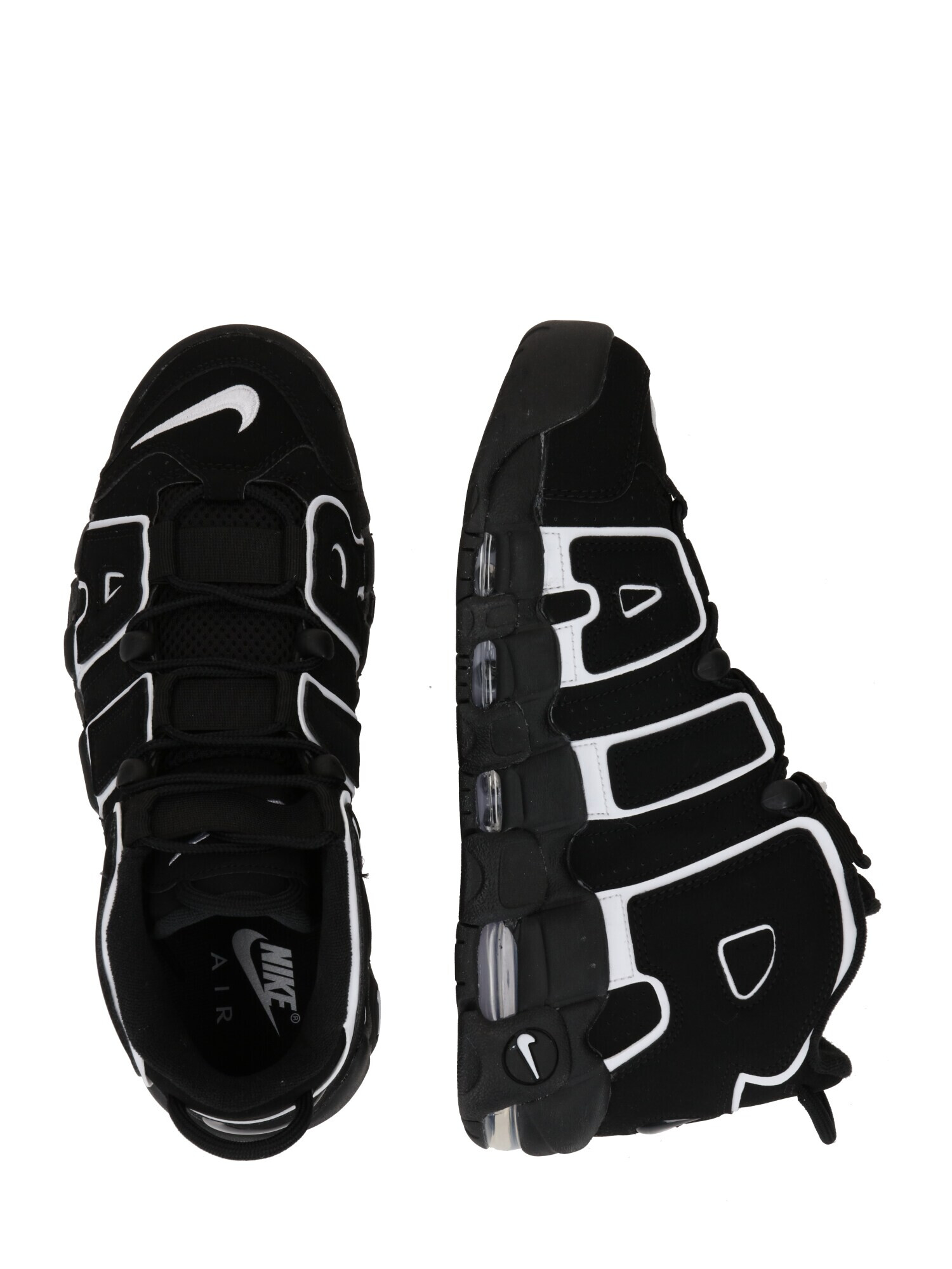 Nike Sportswear Sneaker low ' Air More Uptempo' negru / alb - Pled.ro