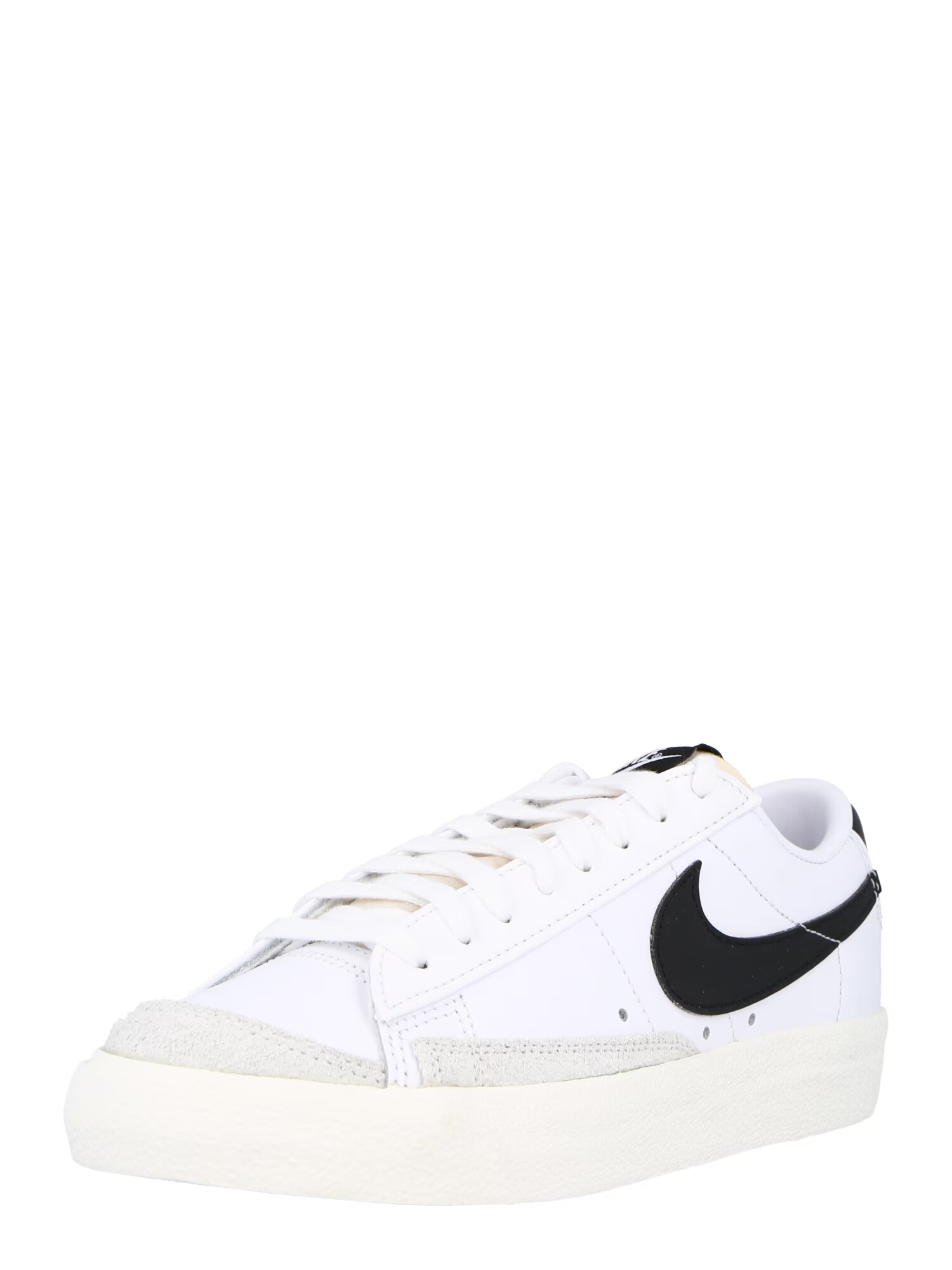 Nike Sportswear Sneaker low 'BLAZER LOW 77' negru / alb / alb coajă de ou - Pled.ro