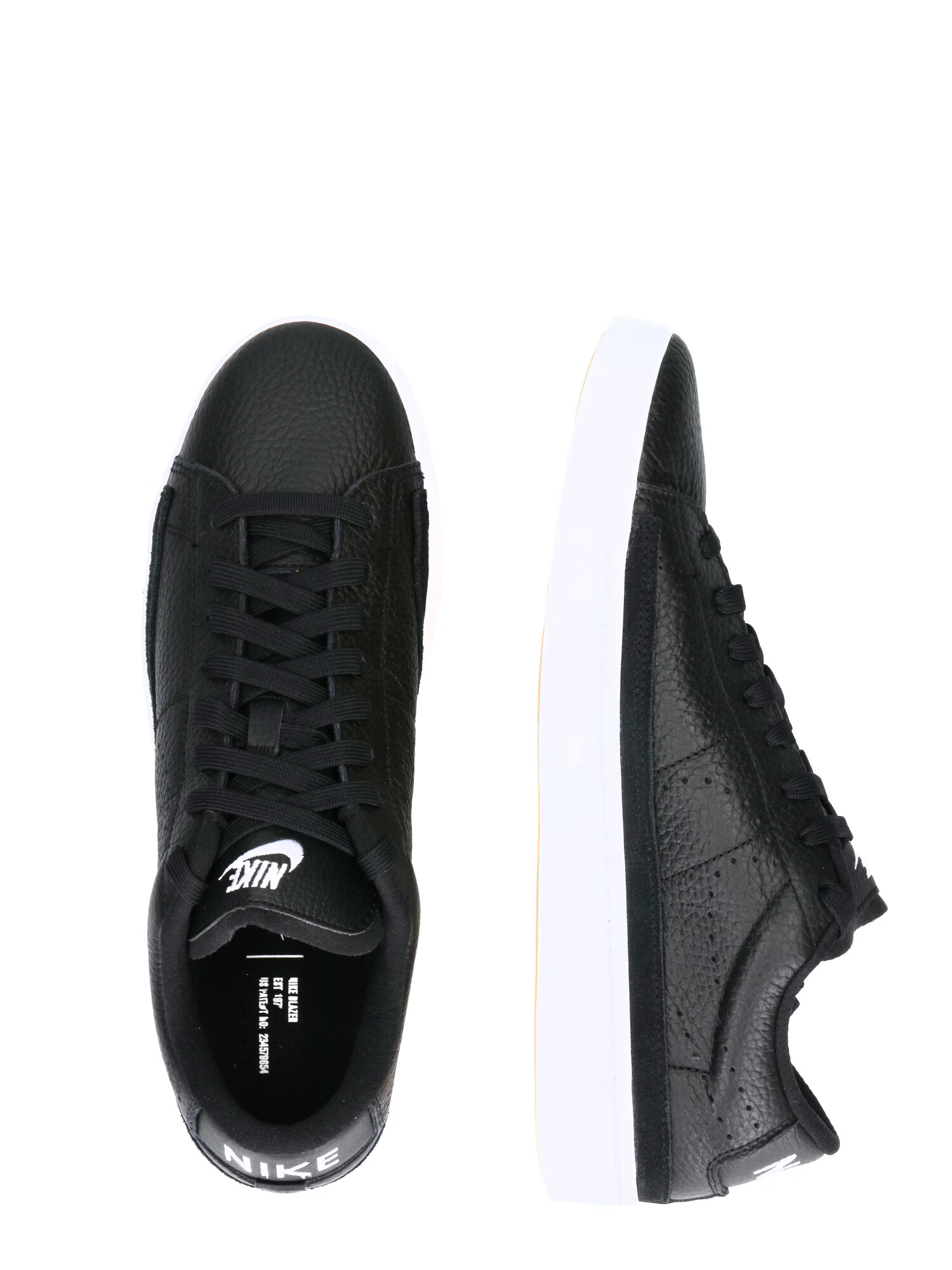 Nike Sportswear Sneaker low 'BLAZER LOW X' negru / alb - Pled.ro