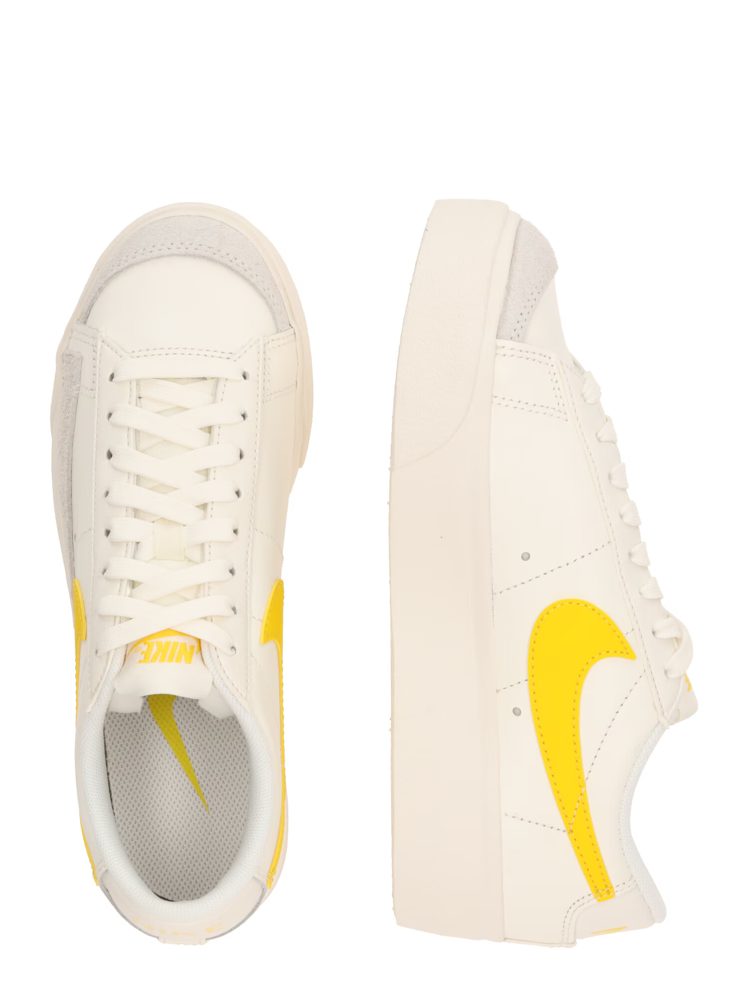 Nike Sportswear Sneaker low 'Blazer' crem / galben / gri - Pled.ro