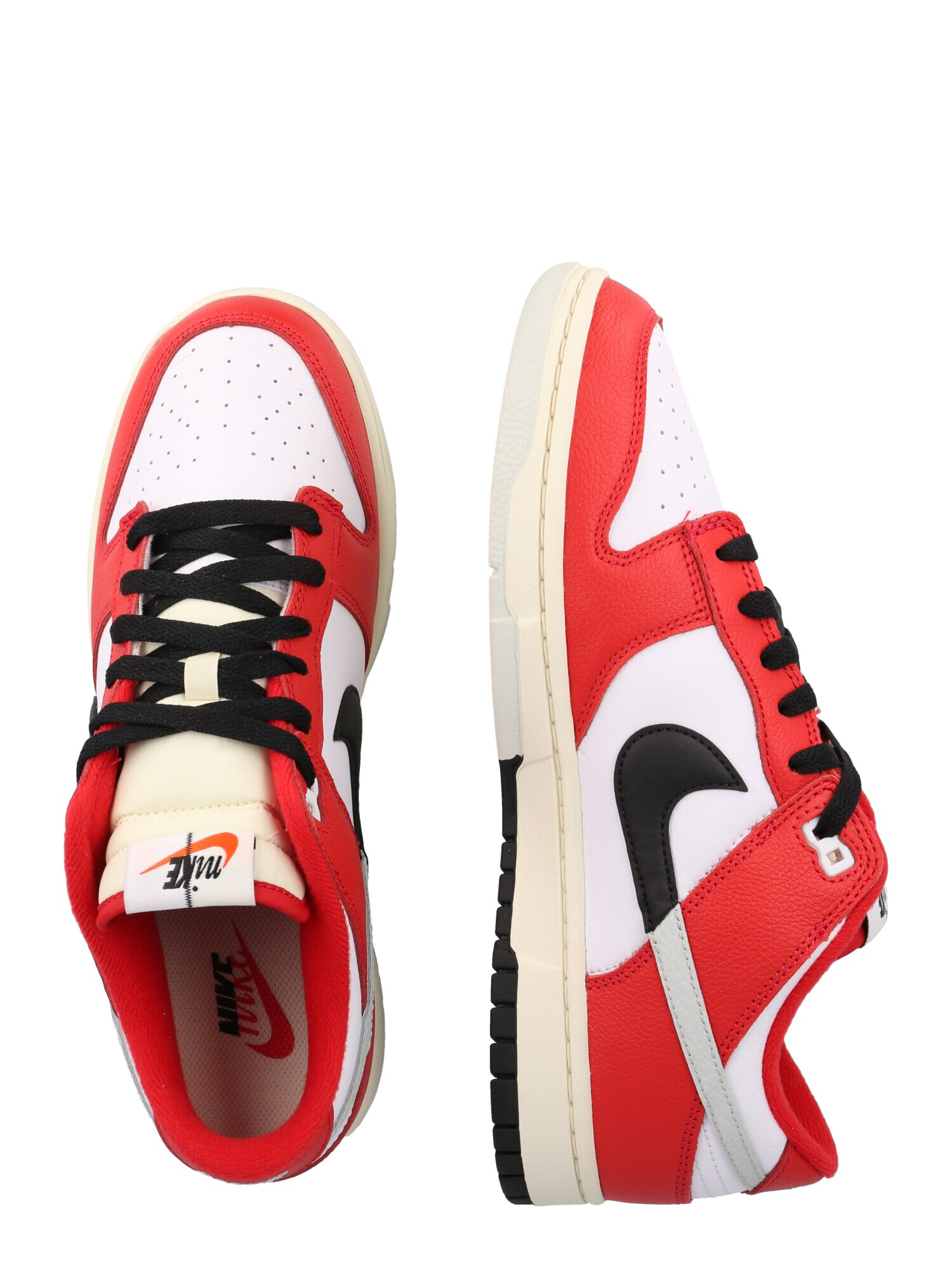 Nike Sportswear Sneaker low 'DUNK LOW RETRO PRM' roșu / negru / alb - Pled.ro