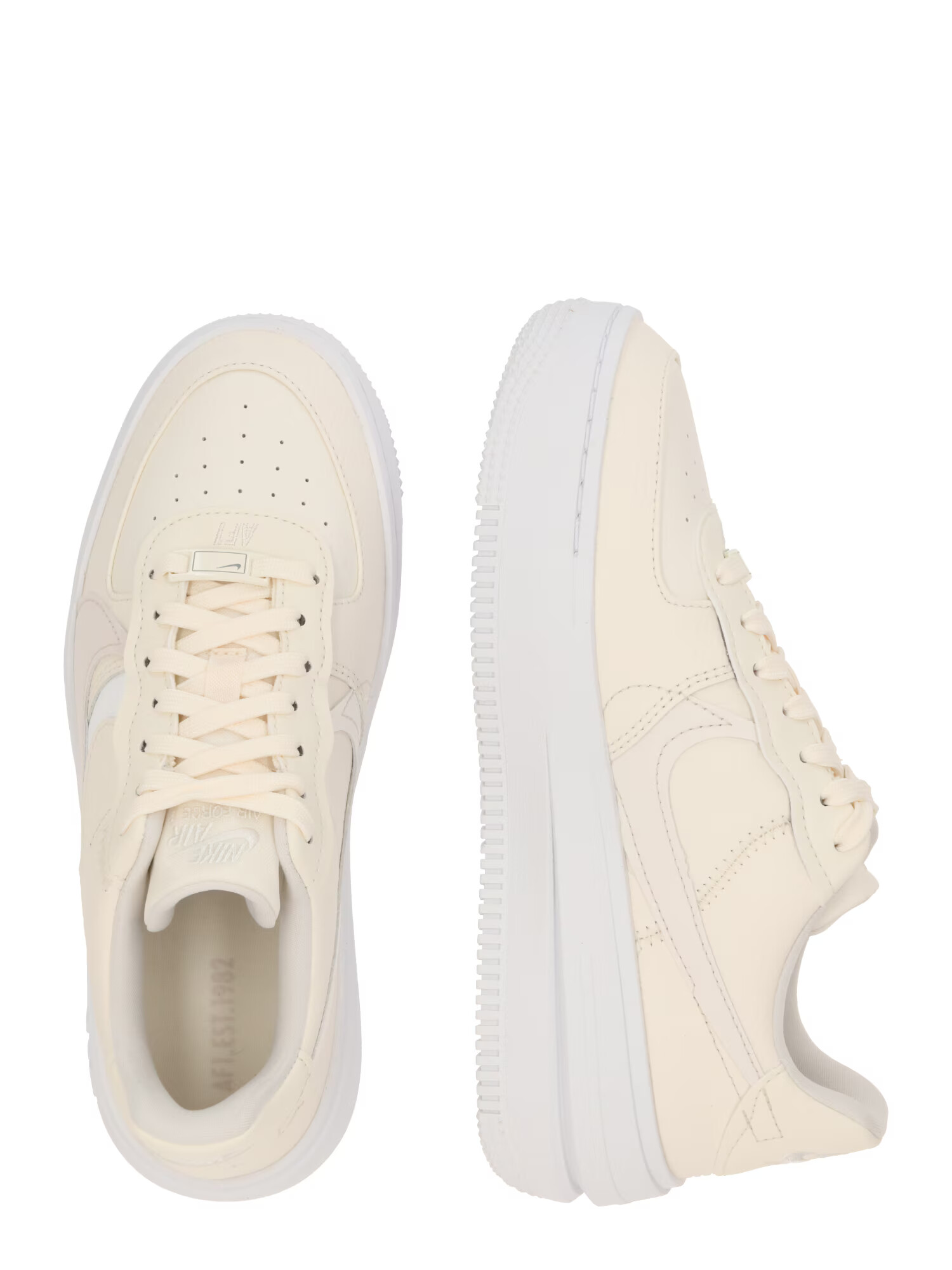 Nike Sportswear Sneaker low 'AF1 PLT.AF.ORM' fildeş / bej închis / alb - Pled.ro