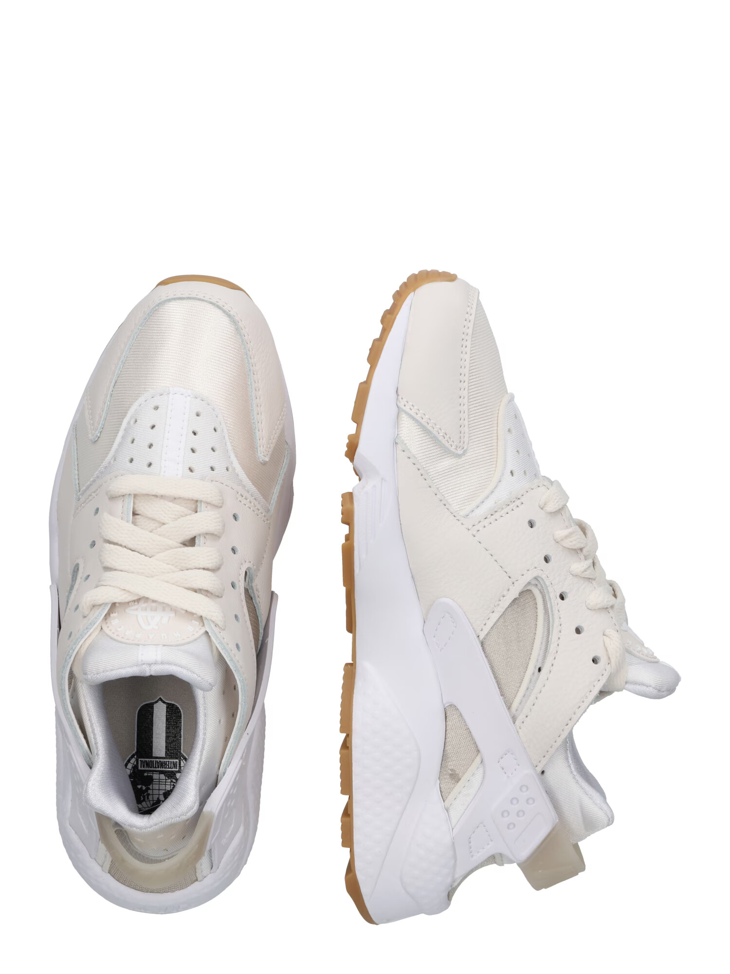 Nike Sportswear Sneaker low 'AIR HUARACHE' maro deschis / gri deschis / alb - Pled.ro