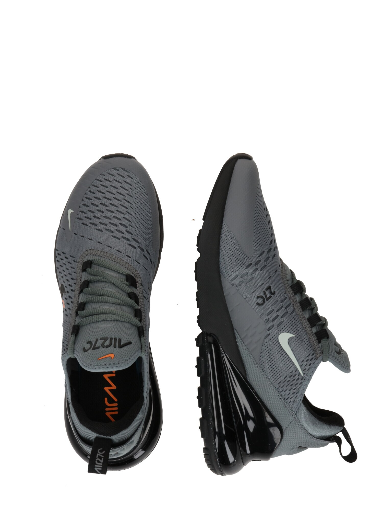 Nike Sportswear Sneaker low 'NIKE AIR MAX 270' gri / portocaliu / negru - Pled.ro