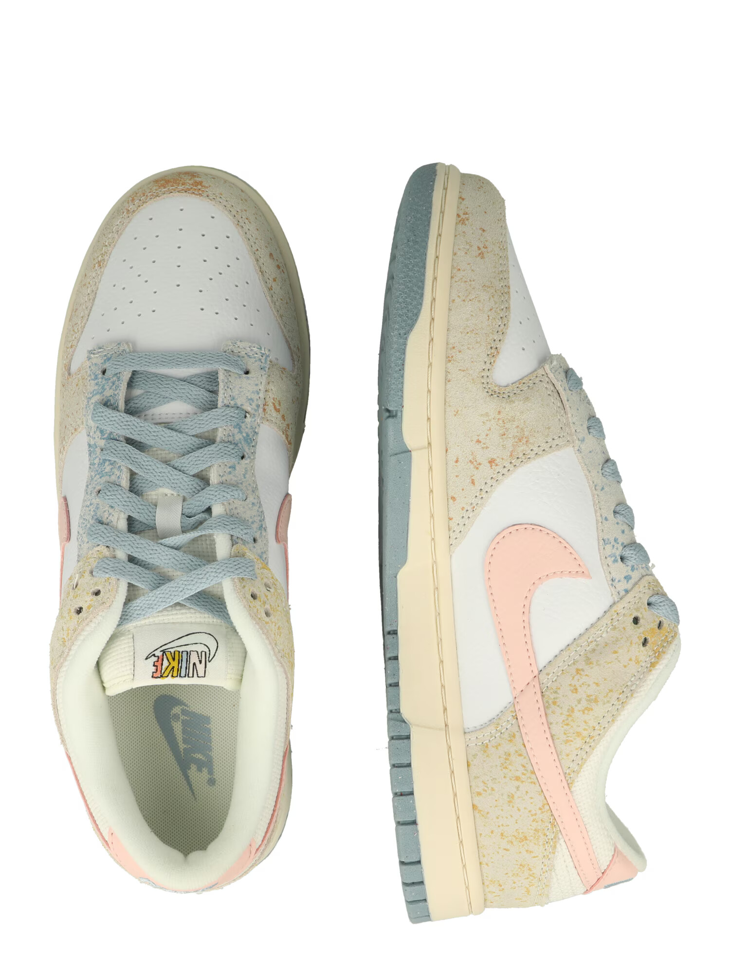 Nike Sportswear Sneaker low 'DUNK LOW' nisipiu / albastru deschis / portocaliu piersică / alb - Pled.ro