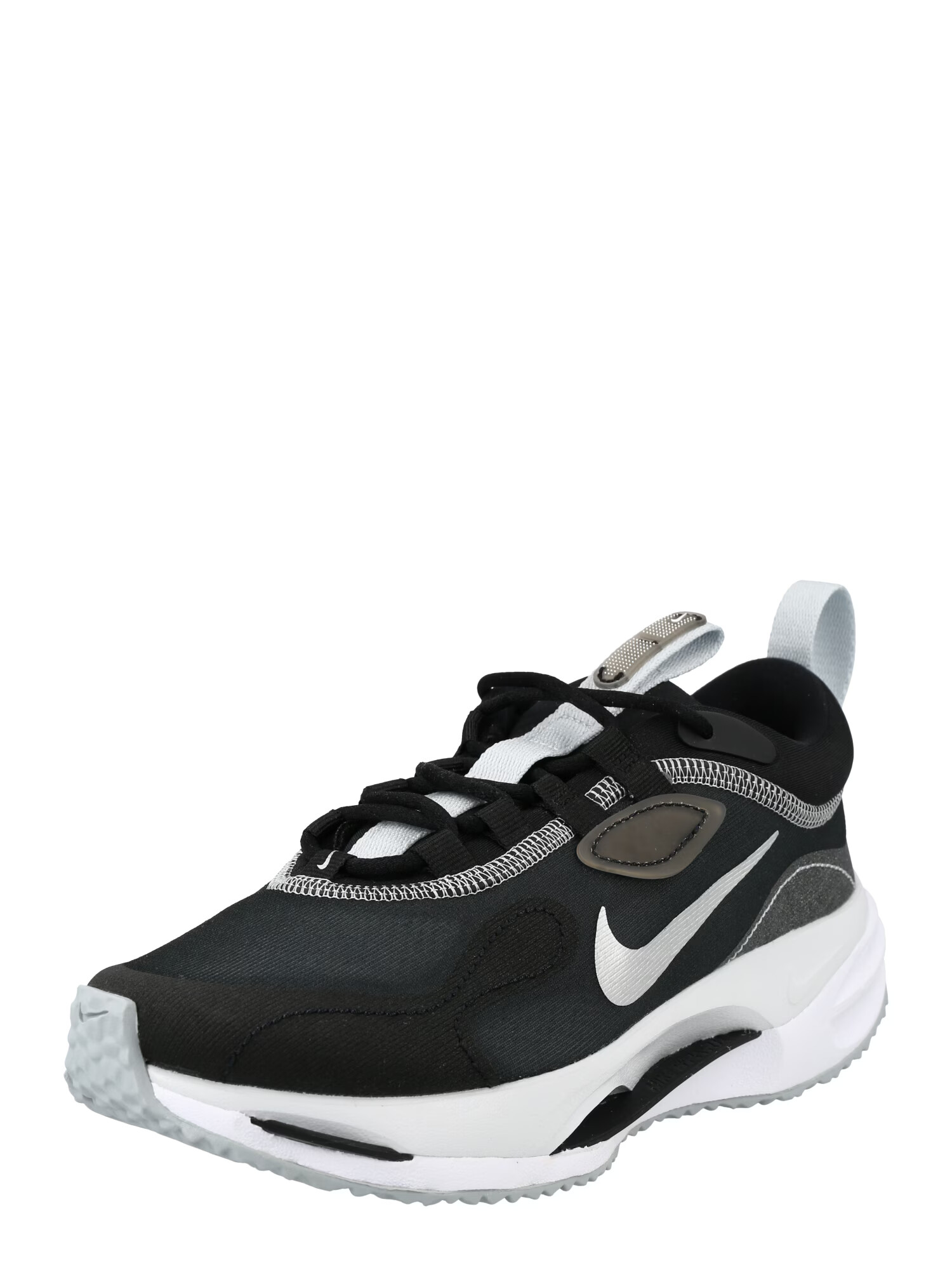 Nike Sportswear Sneaker low 'SPARK' negru / argintiu / alb - Pled.ro