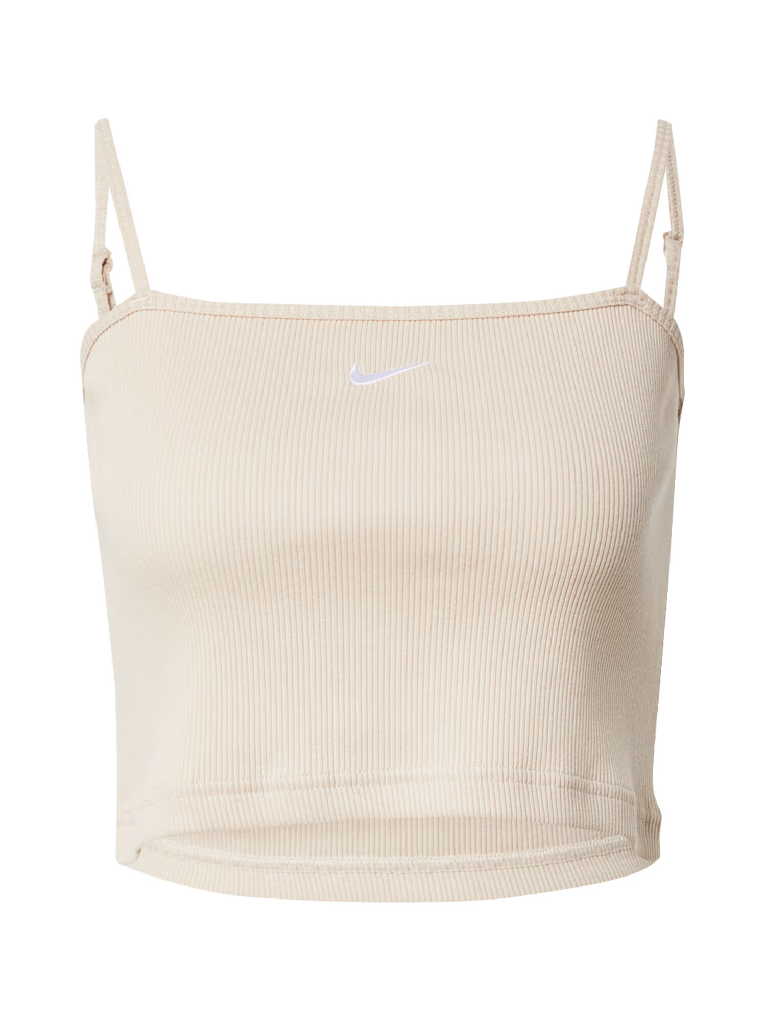 Nike Sportswear Top bej / alb - Pled.ro