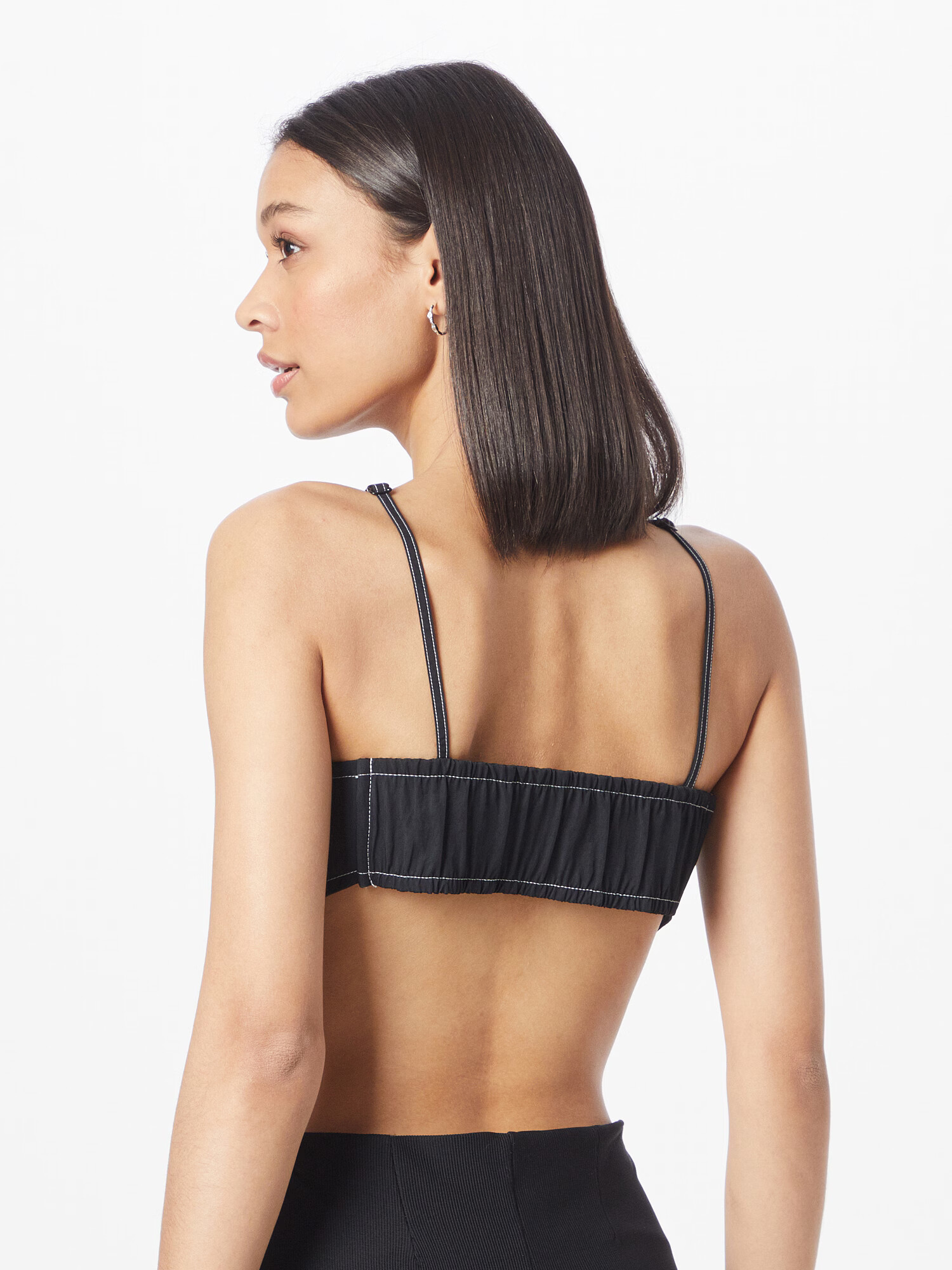 Nike Sportswear Top 'CAMI' negru / alb - Pled.ro