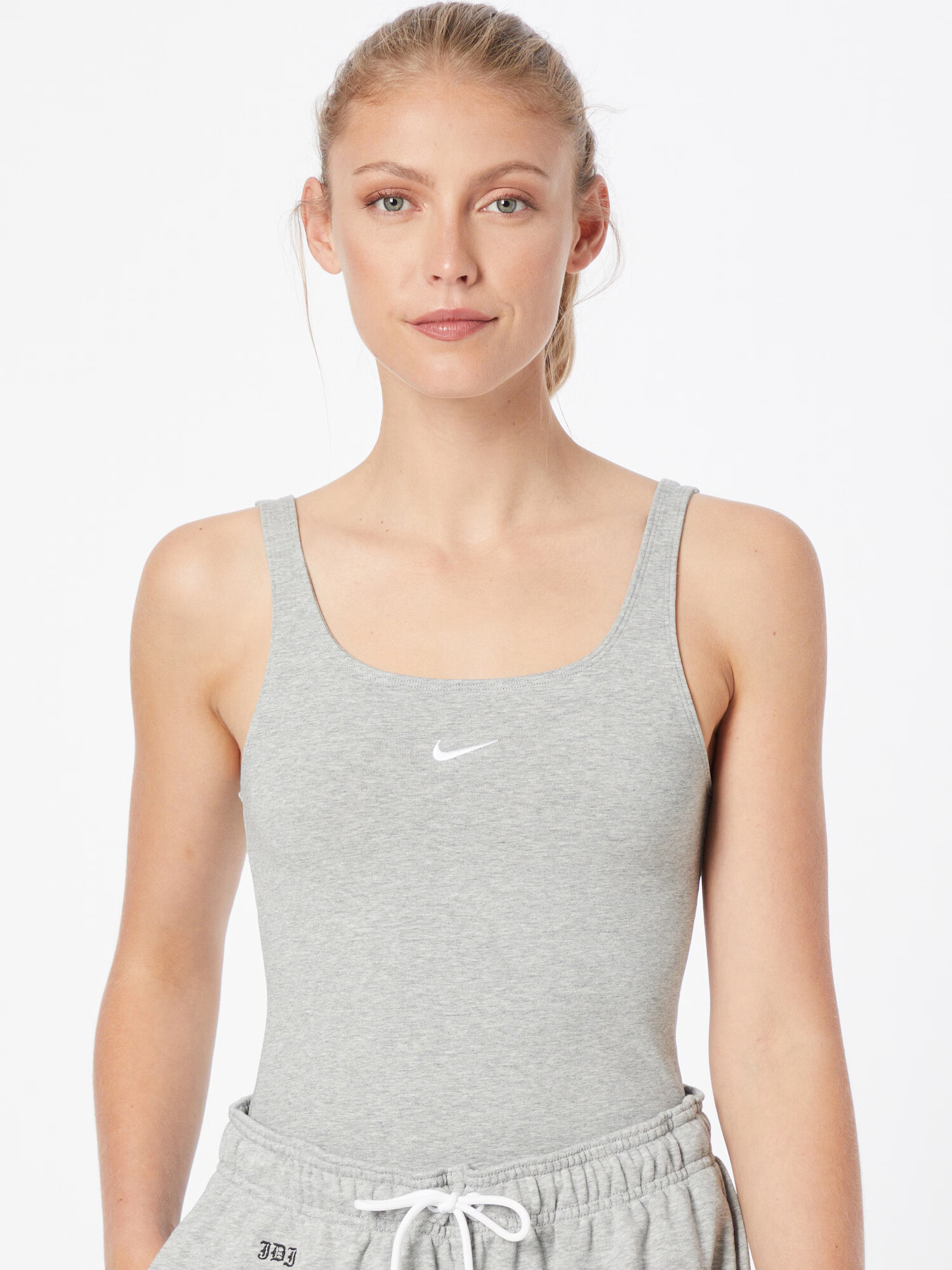 Nike Sportswear Top gri amestecat / alb - Pled.ro