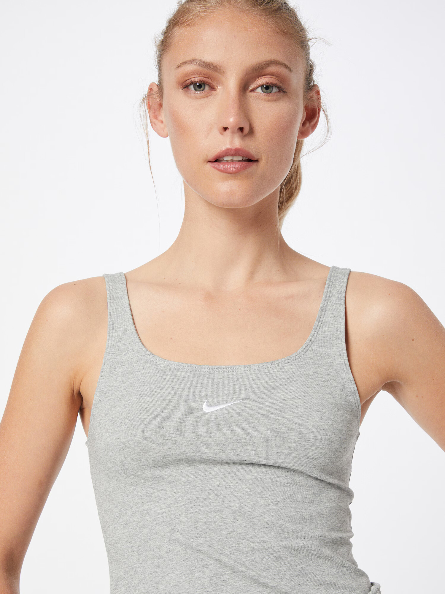 Nike Sportswear Top gri amestecat / alb - Pled.ro