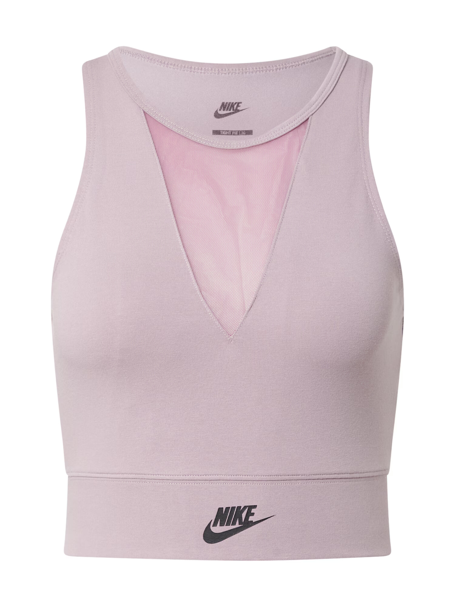 Nike Sportswear Top mov liliachiu / negru - Pled.ro