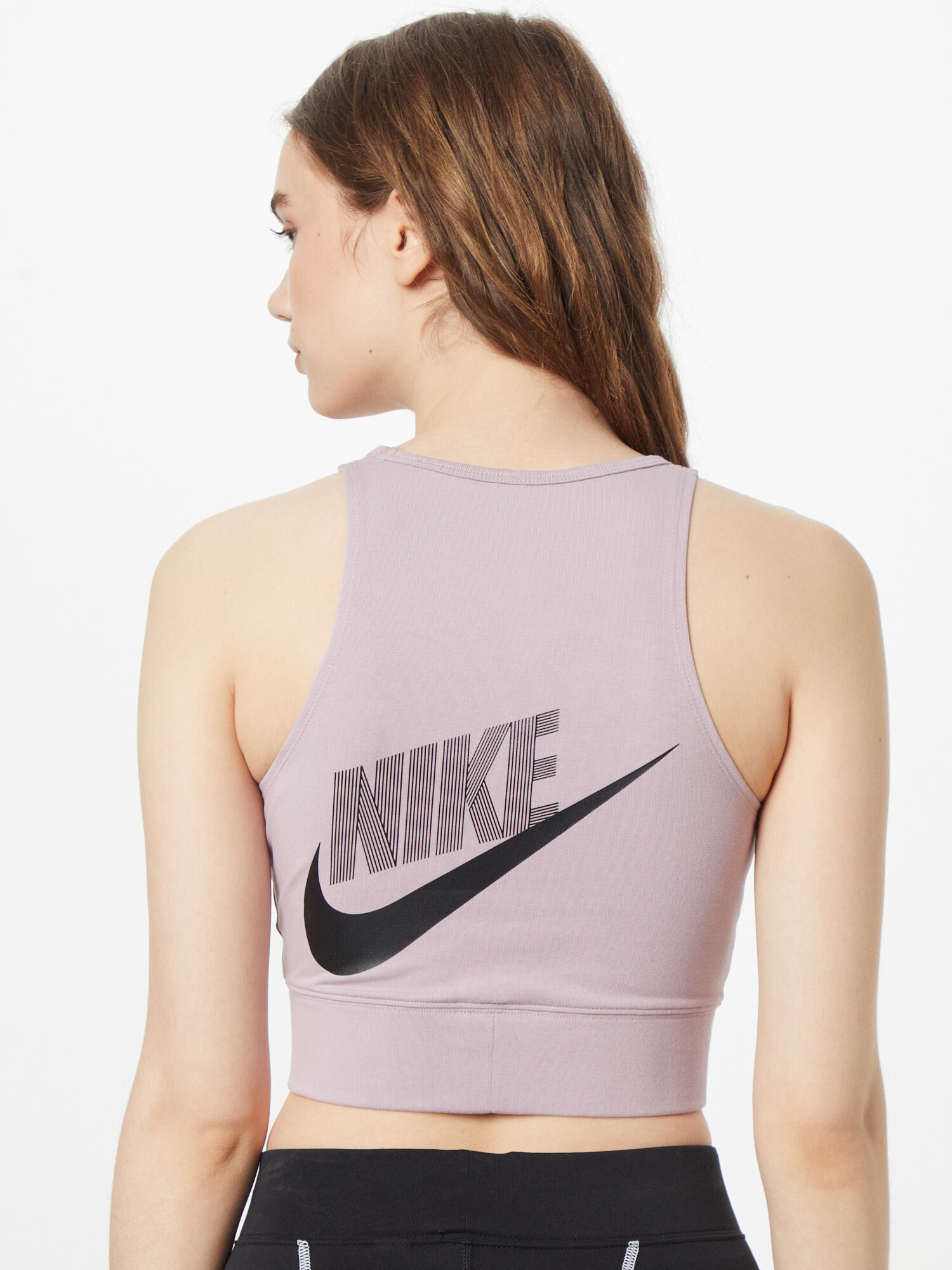 Nike Sportswear Top mov liliachiu / negru - Pled.ro