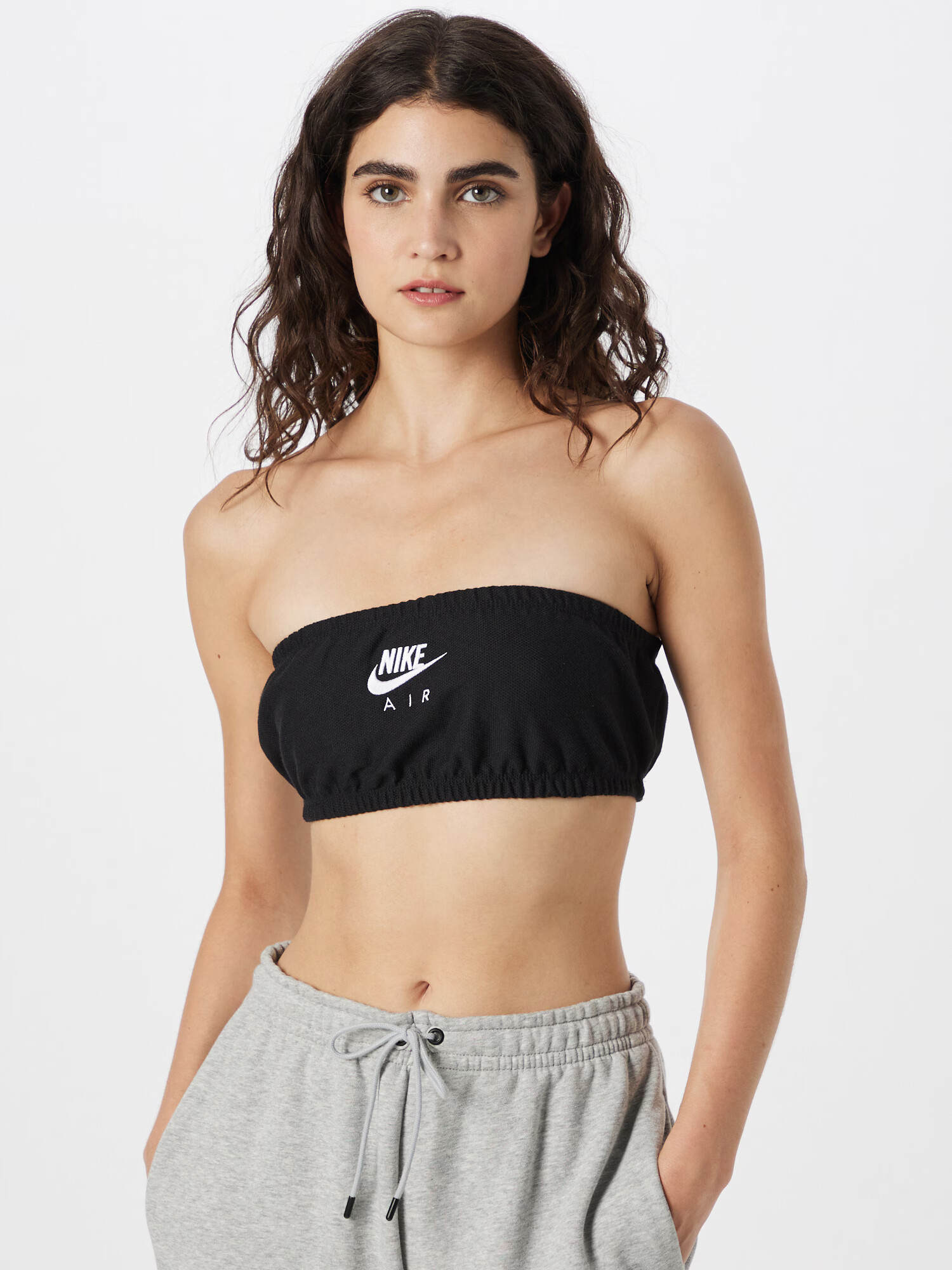 Nike Sportswear Top negru / alb - Pled.ro