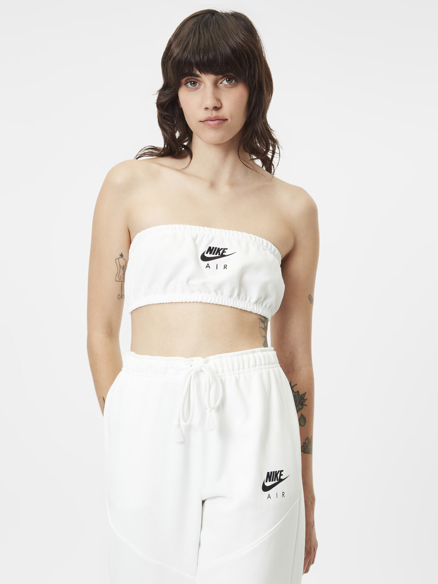 Nike Sportswear Top negru / alb - Pled.ro