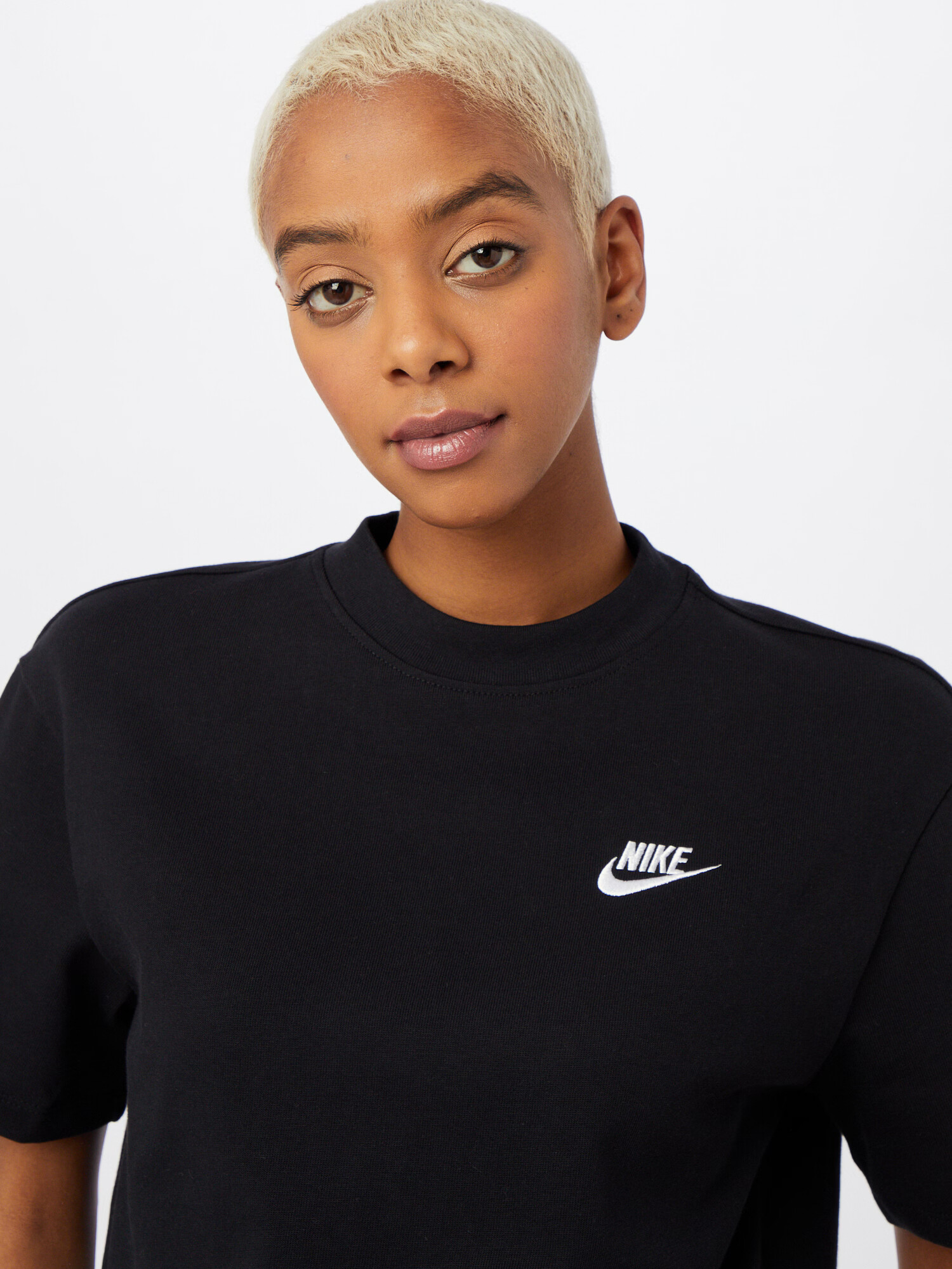 Nike Sportswear Top negru / alb - Pled.ro