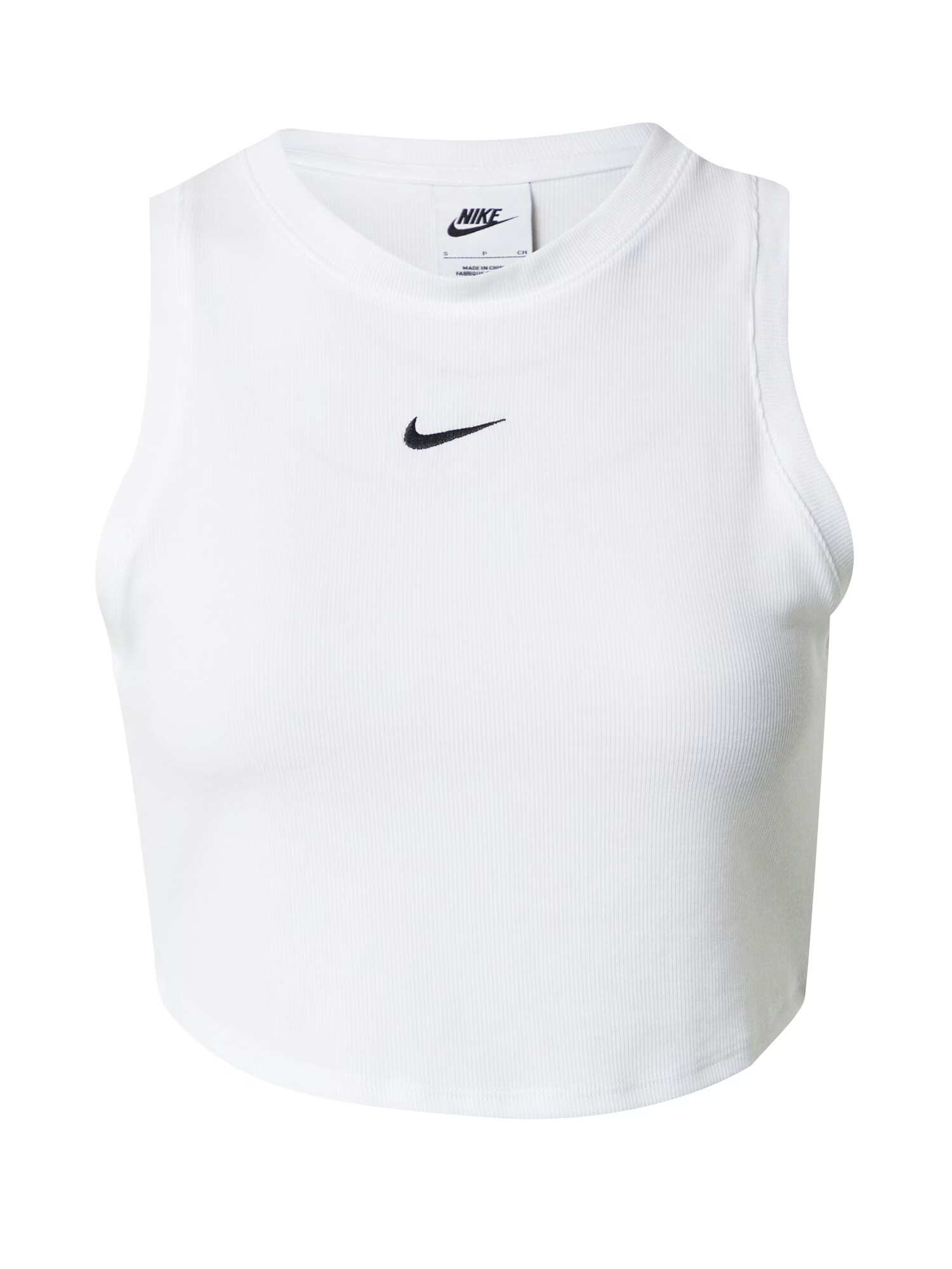 Nike Sportswear Top 'ESSNTL' negru / alb - Pled.ro