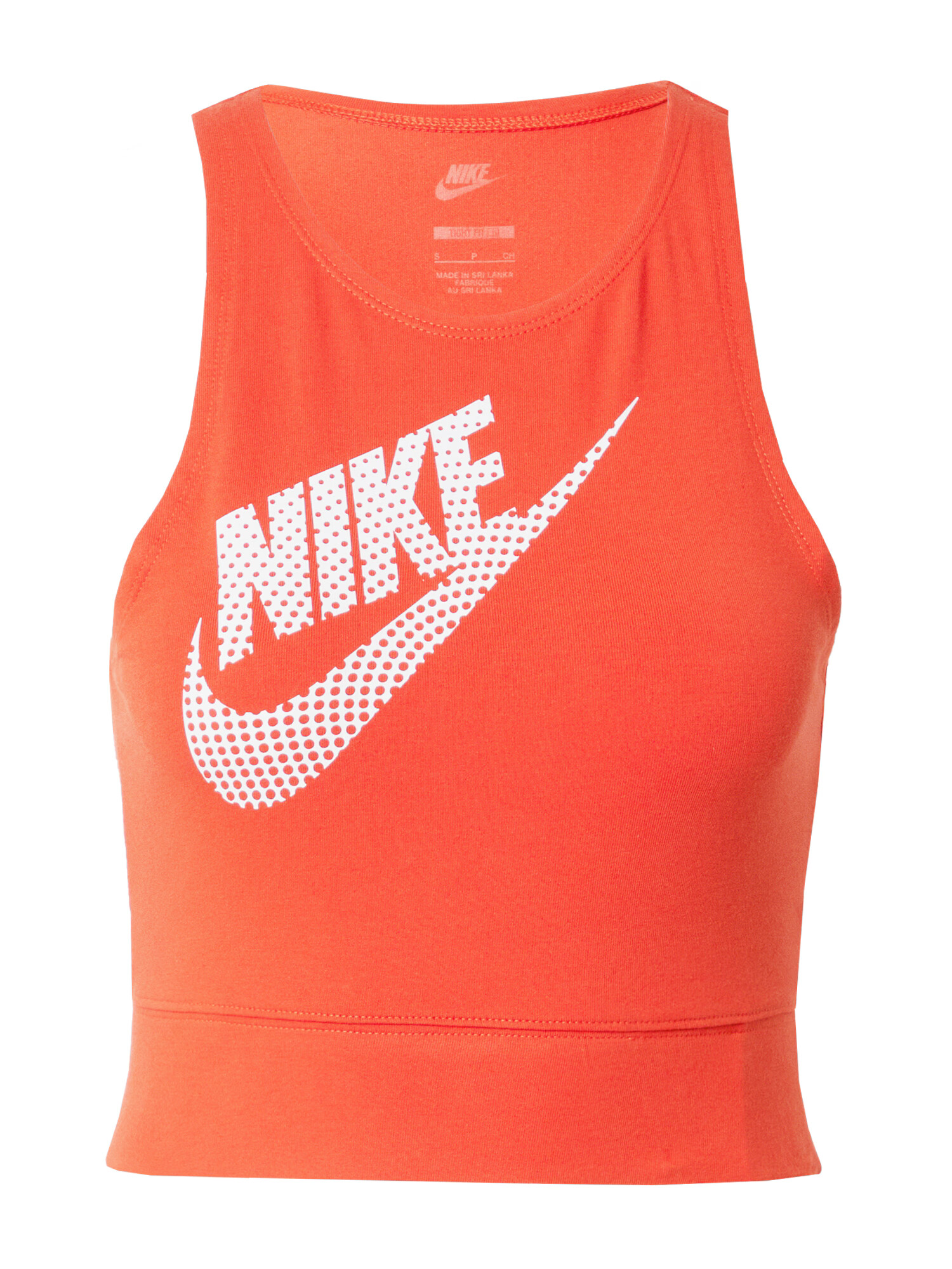 Nike Sportswear Top roșu orange / alb - Pled.ro