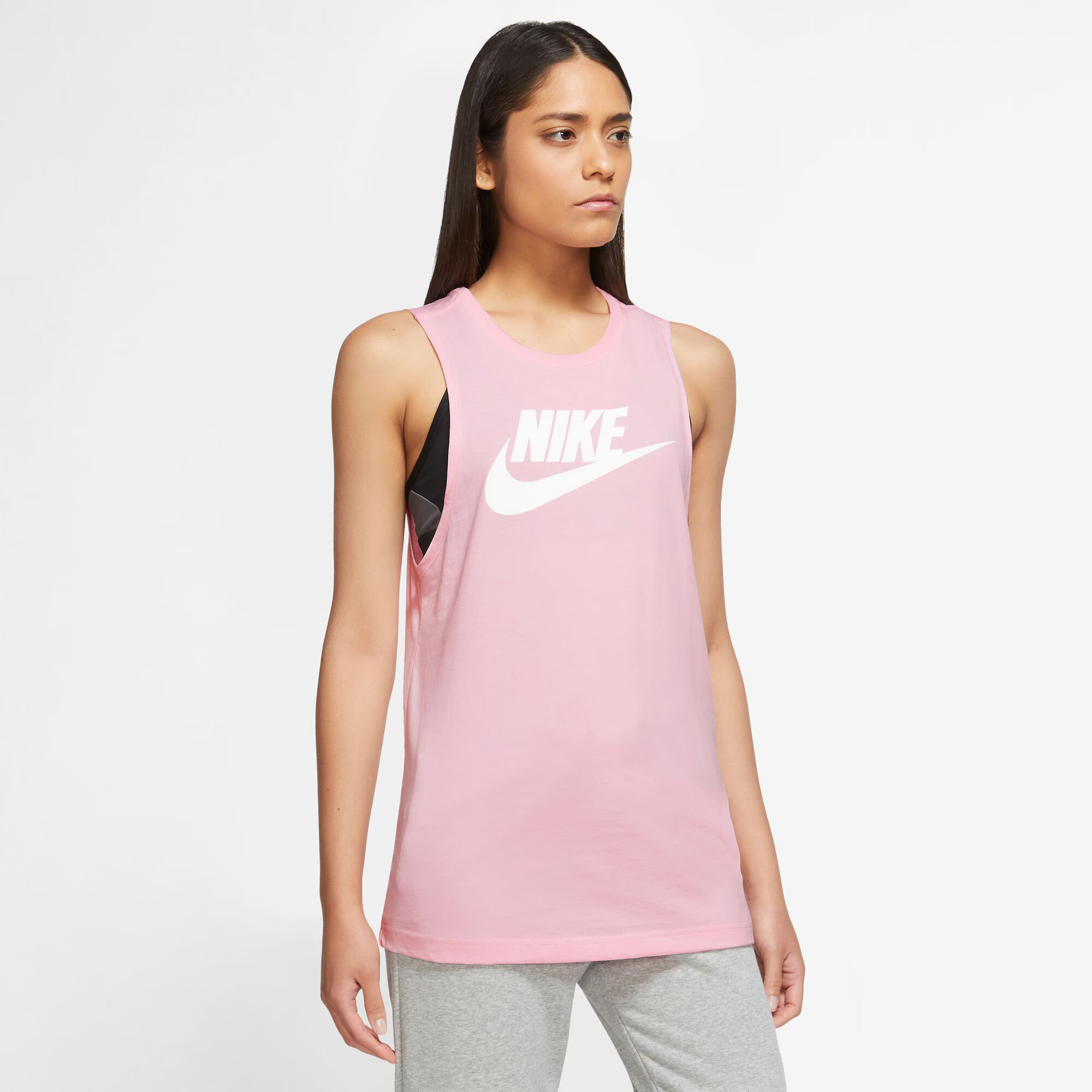 Nike Sportswear Top roz / alb - Pled.ro