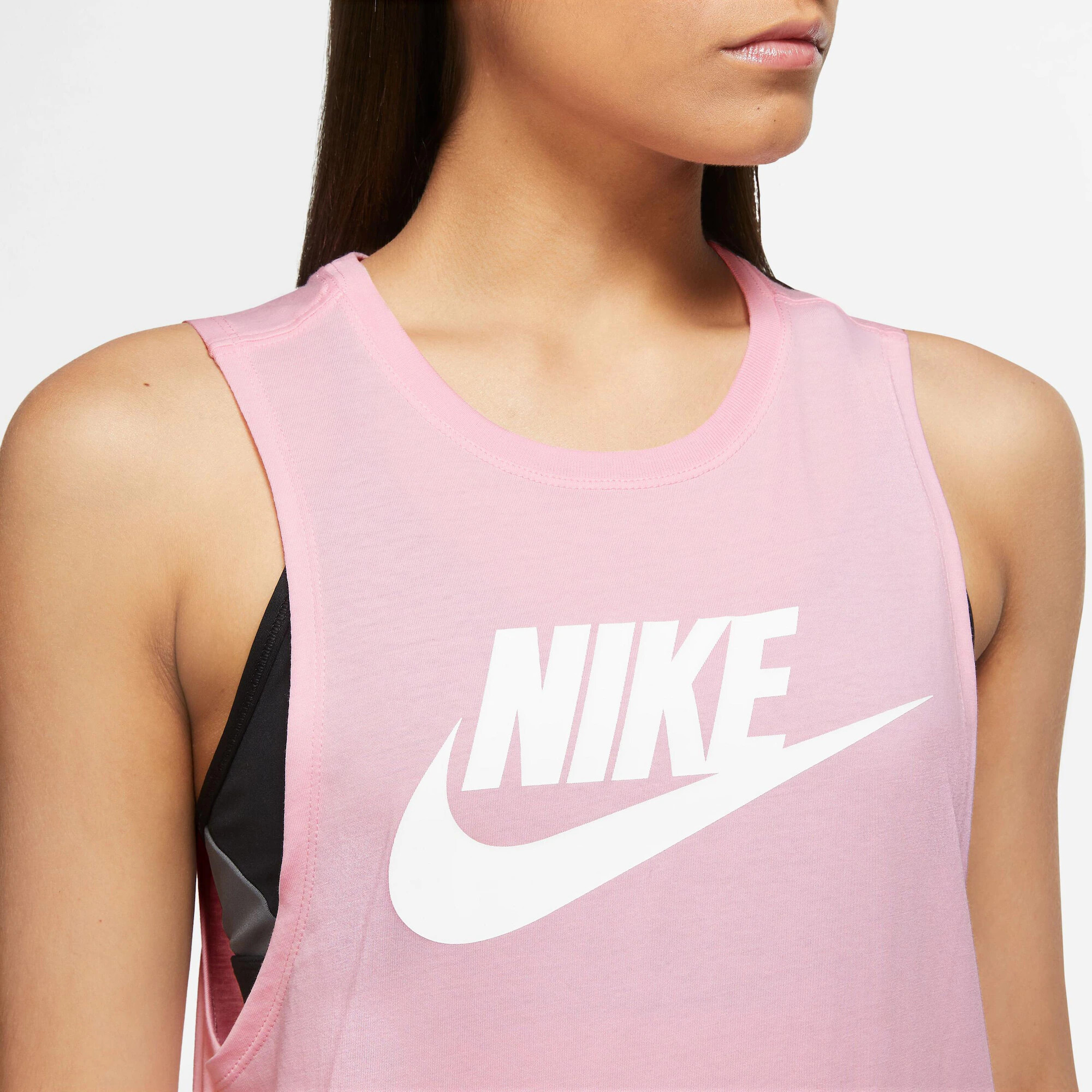 Nike Sportswear Top roz / alb - Pled.ro