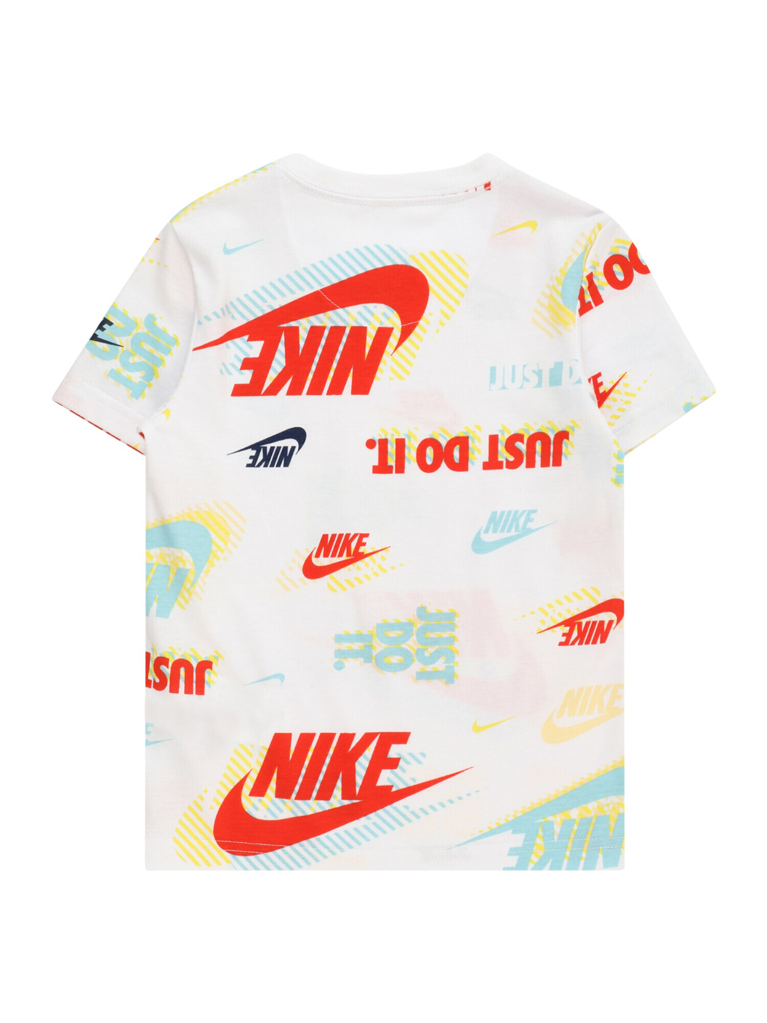 Nike Sportswear Tricou 'ACTIVE' turcoaz / galben / roșu / alb - Pled.ro