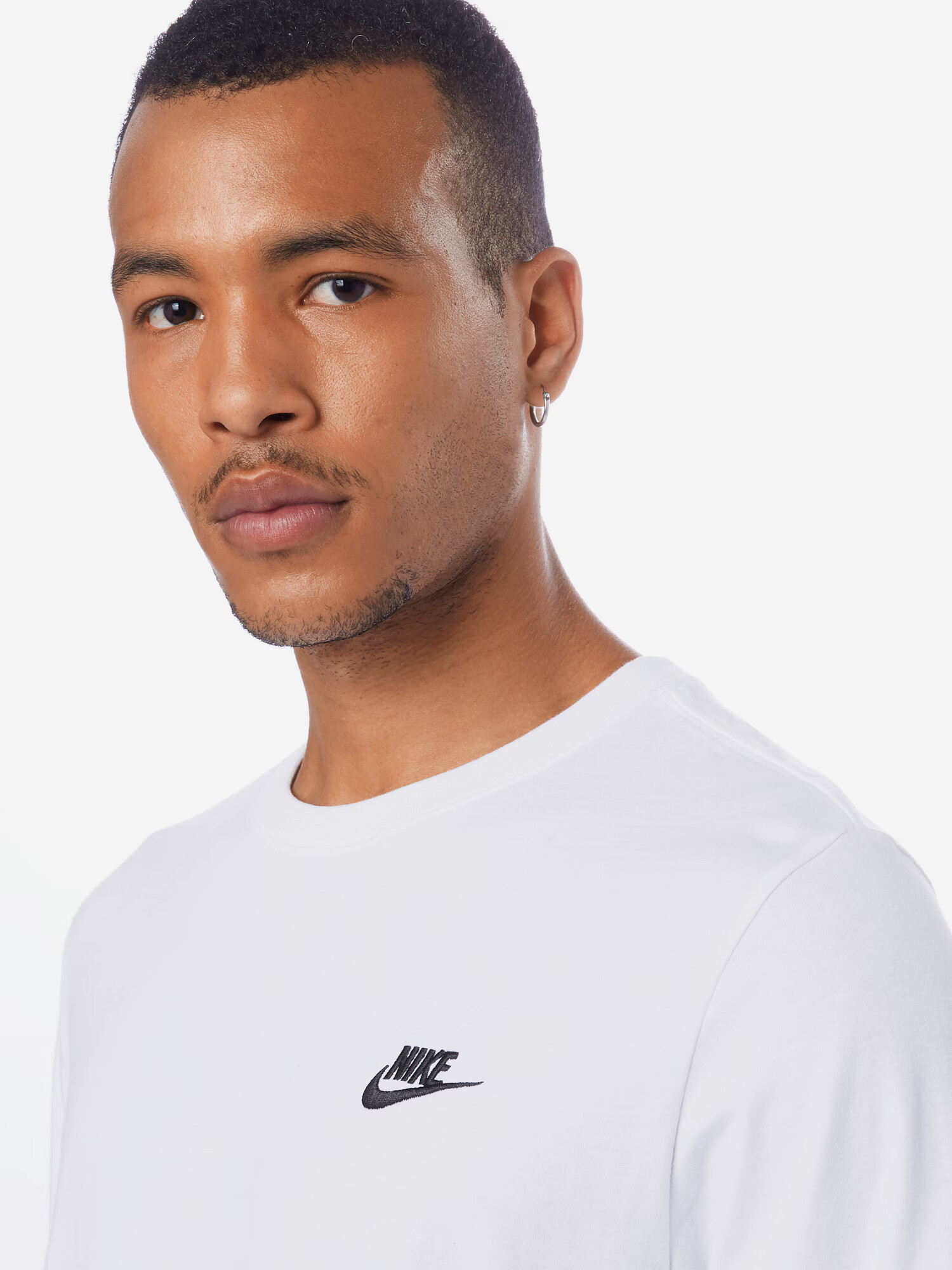 Nike Sportswear Tricou 'Club' negru / alb - Pled.ro