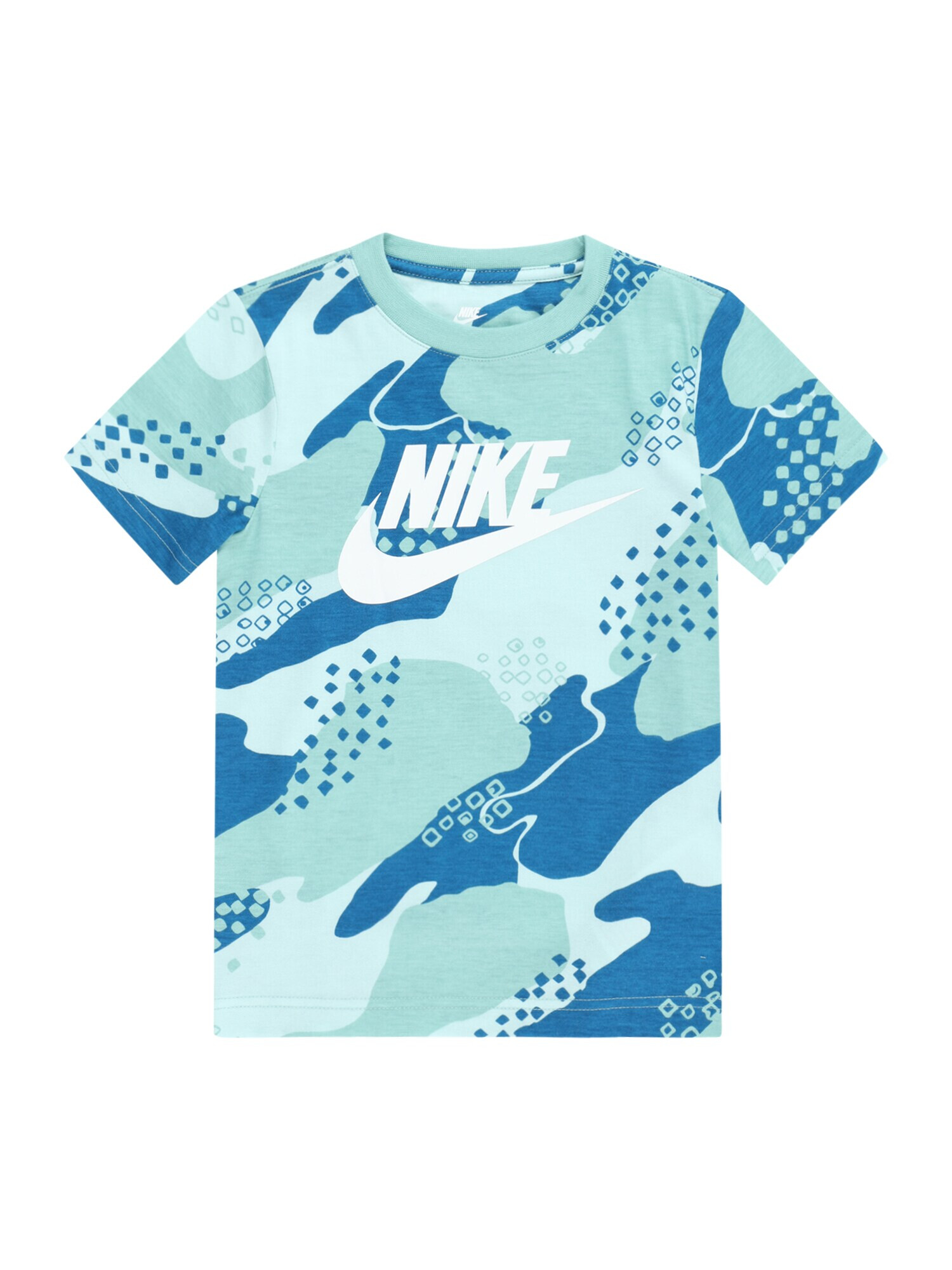 Nike Sportswear Tricou albastru / turcoaz / albastru deschis / alb - Pled.ro