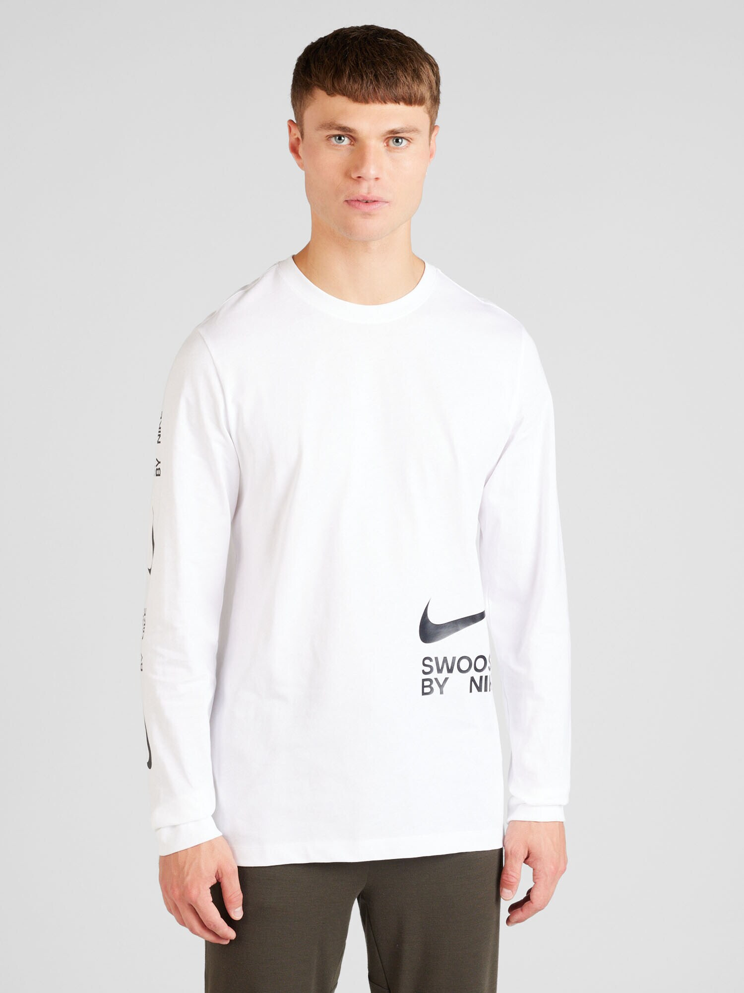 Nike Sportswear Tricou 'BIG SWOOSH' negru / alb - Pled.ro