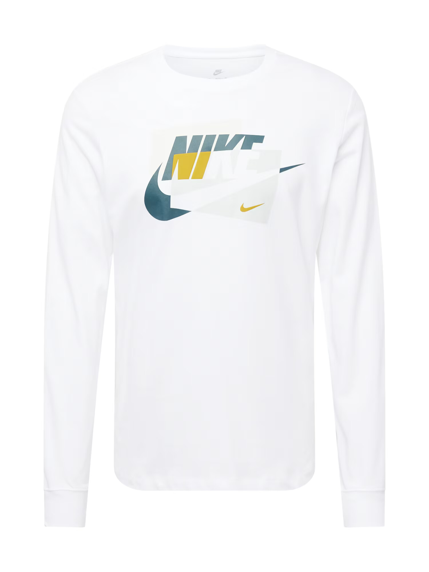 Nike Sportswear Tricou 'CONNECT' galben muștar / gri deschis / verde petrol / alb - Pled.ro