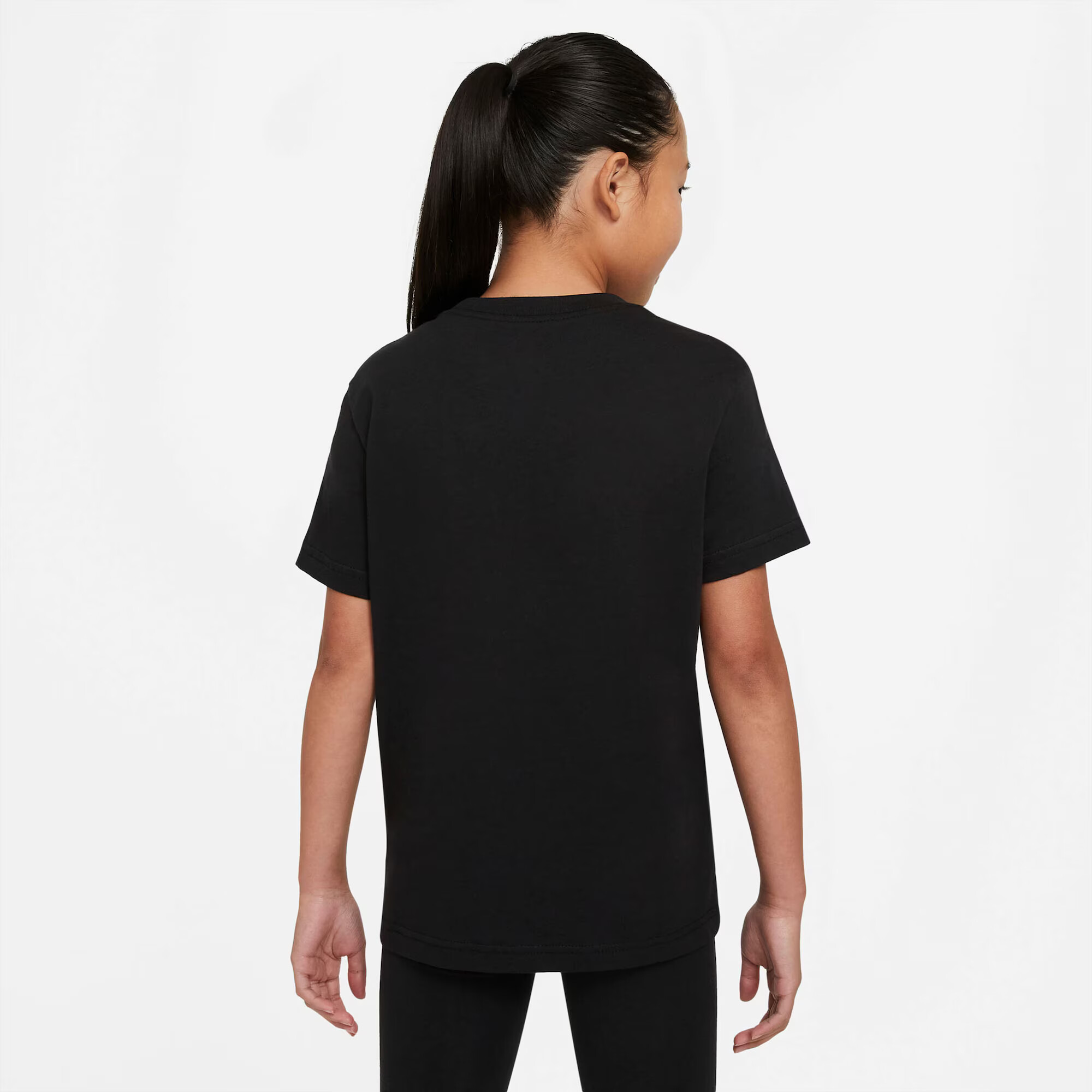 Nike Sportswear Tricou negru / alb - Pled.ro