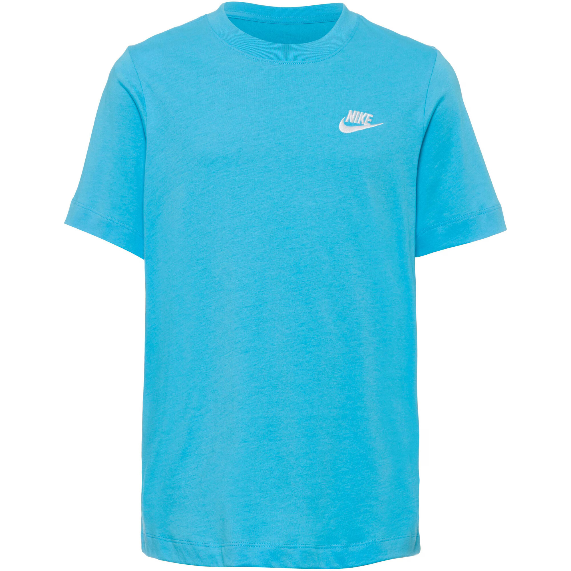 Nike Sportswear Tricou 'Futura' azur / alb - Pled.ro