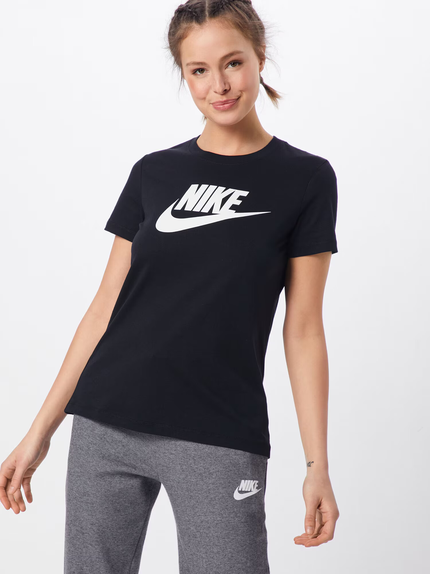 Nike Sportswear Tricou 'Futura' negru / alb - Pled.ro