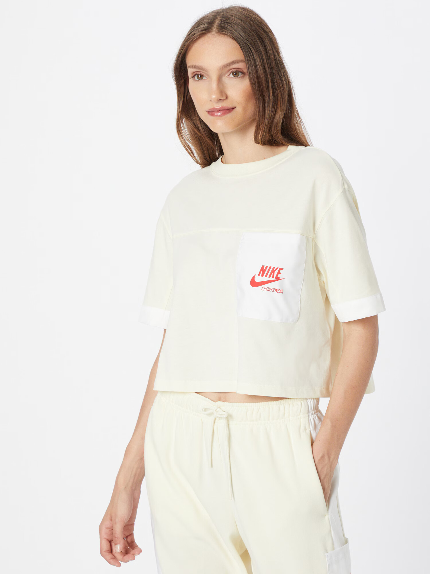 Nike Sportswear Tricou galben pastel / roși aprins / alb - Pled.ro