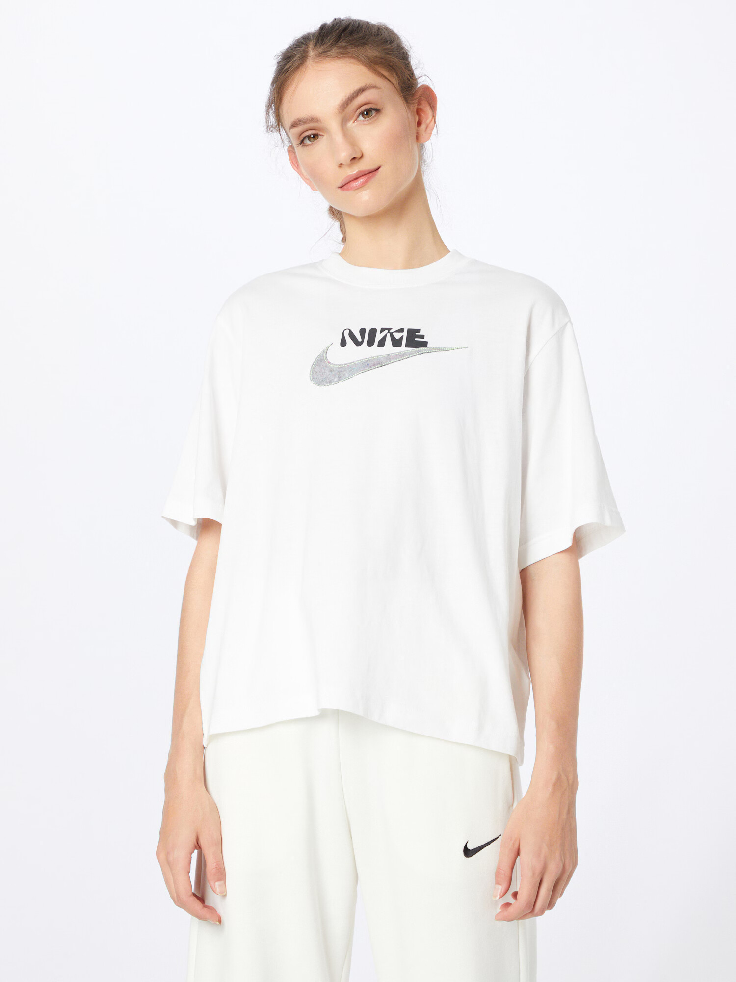 Nike Sportswear Tricou gri amestecat / negru / alb - Pled.ro