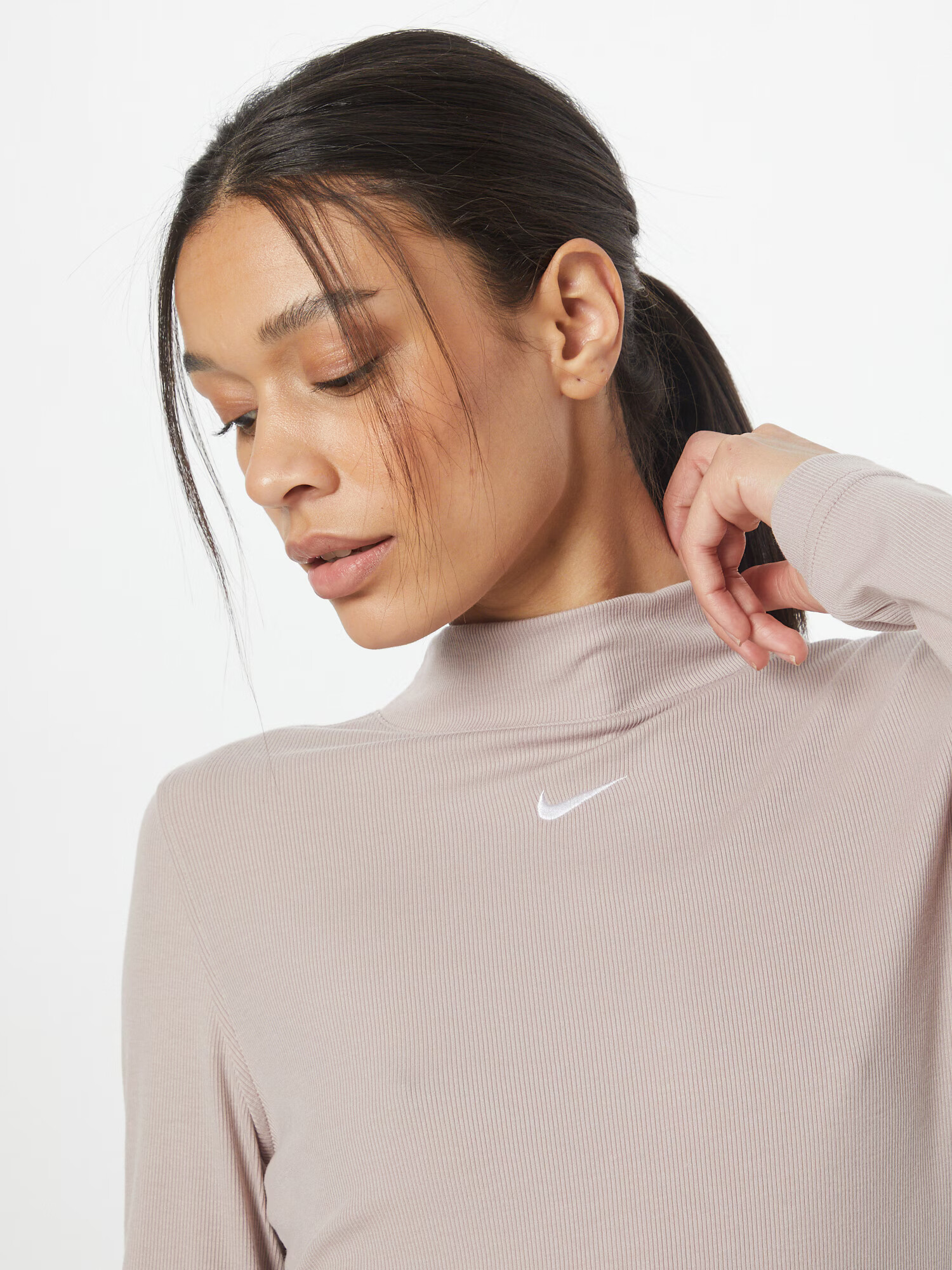 Nike Sportswear Tricou gri deschis / alb - Pled.ro