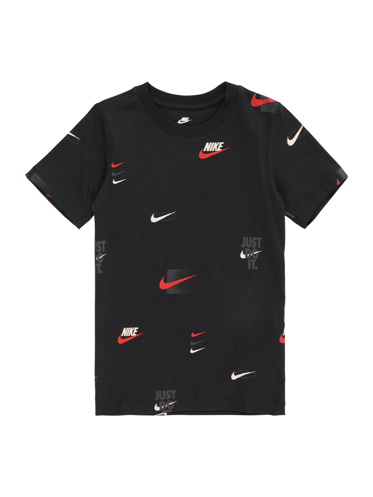 Nike Sportswear Tricou gri închis / roșu / negru / alb - Pled.ro